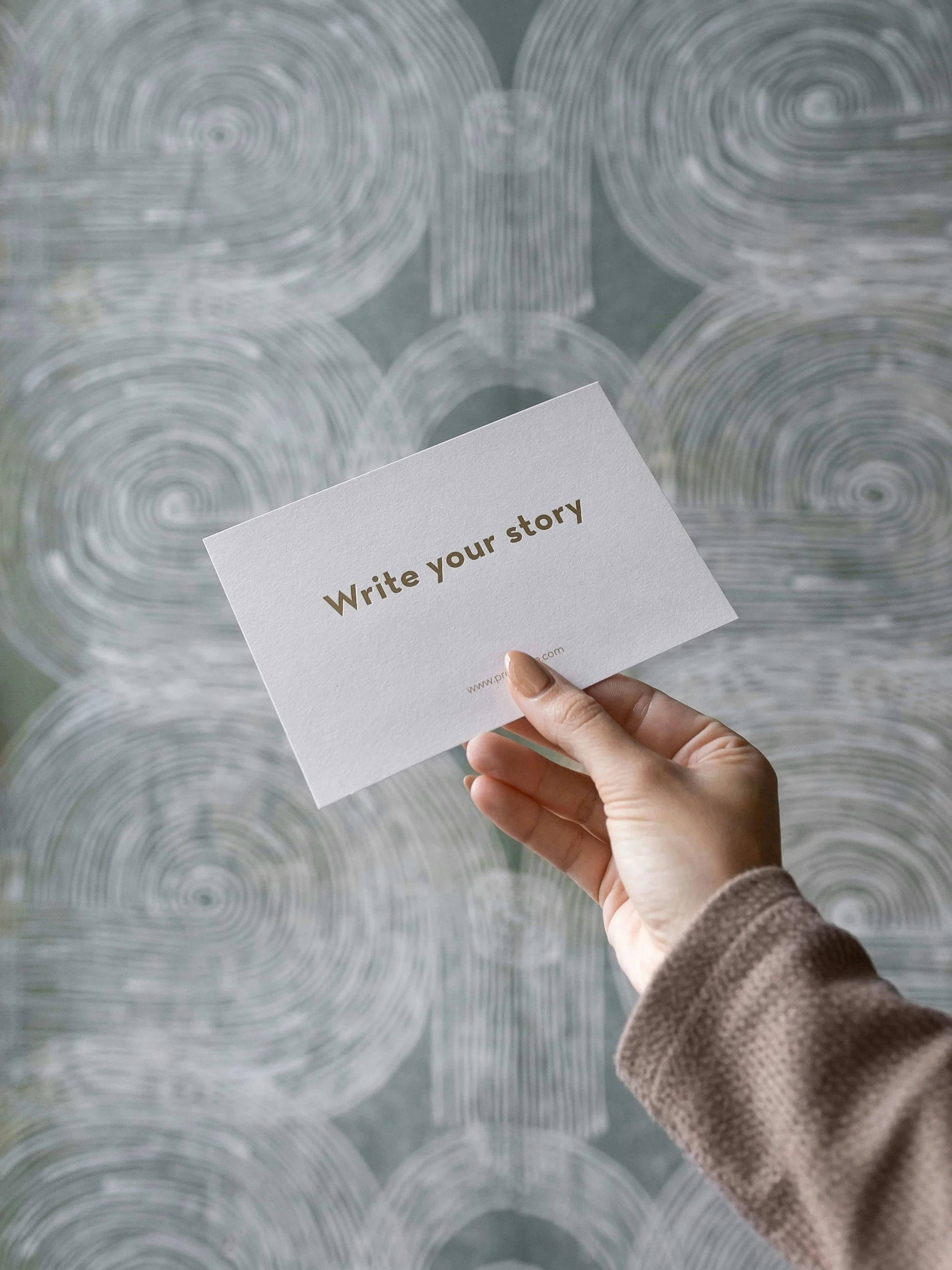 Therapy inspiration card reading ‘Write your story’, representing the journey to self-discovery at Return to Self