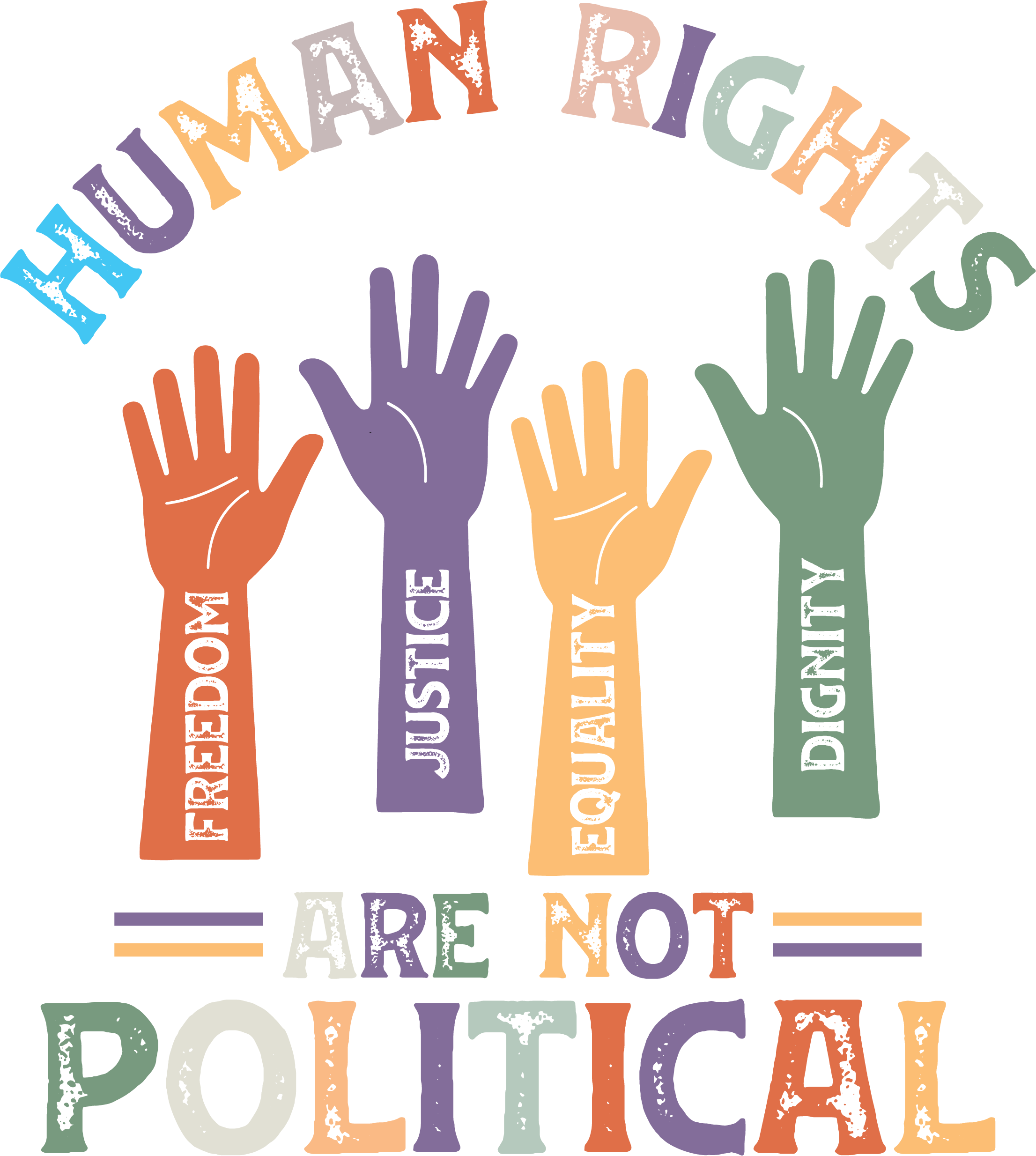 Human Rights are Not Political Sticker