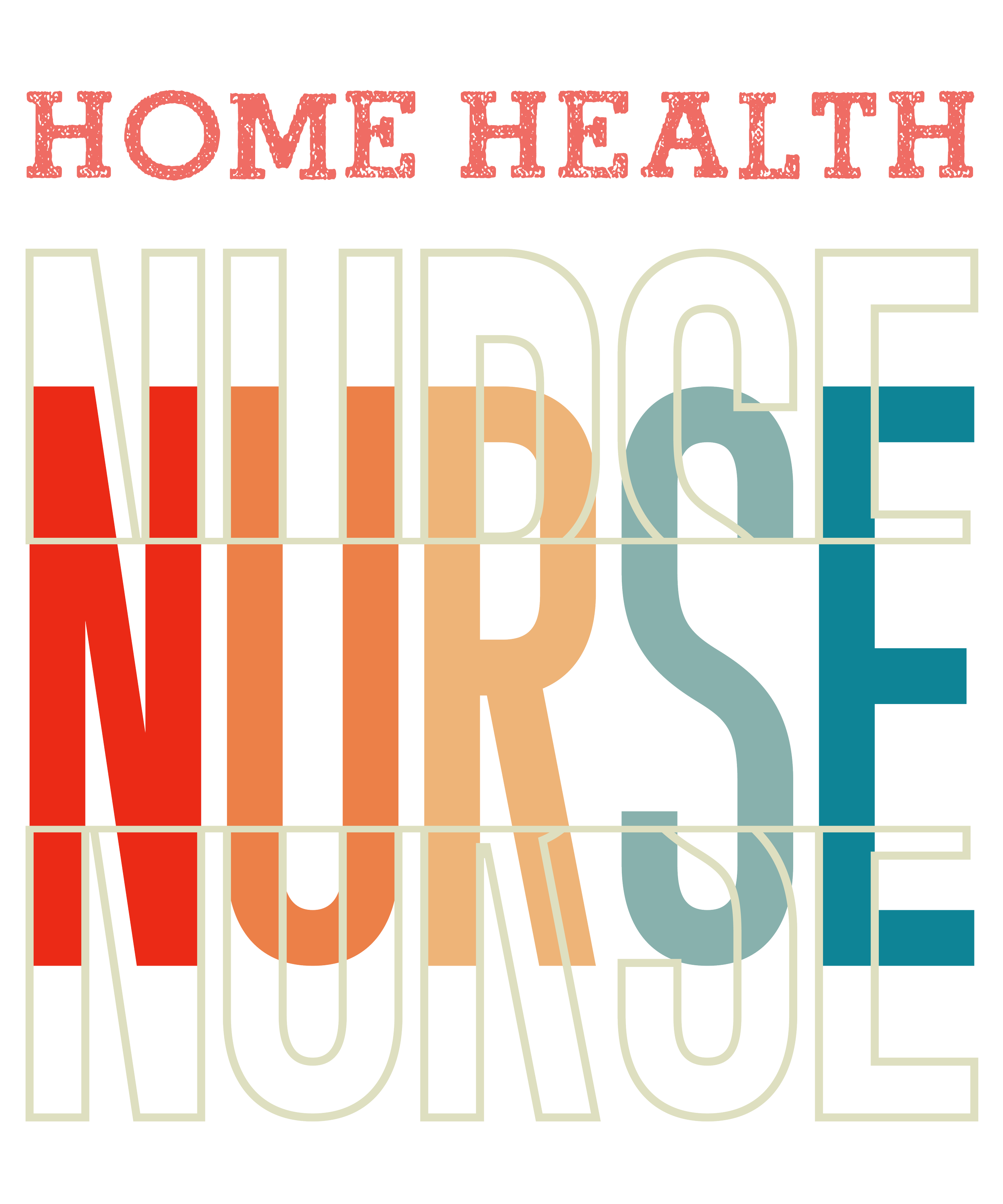 Retro Home Health Nurse Sticker