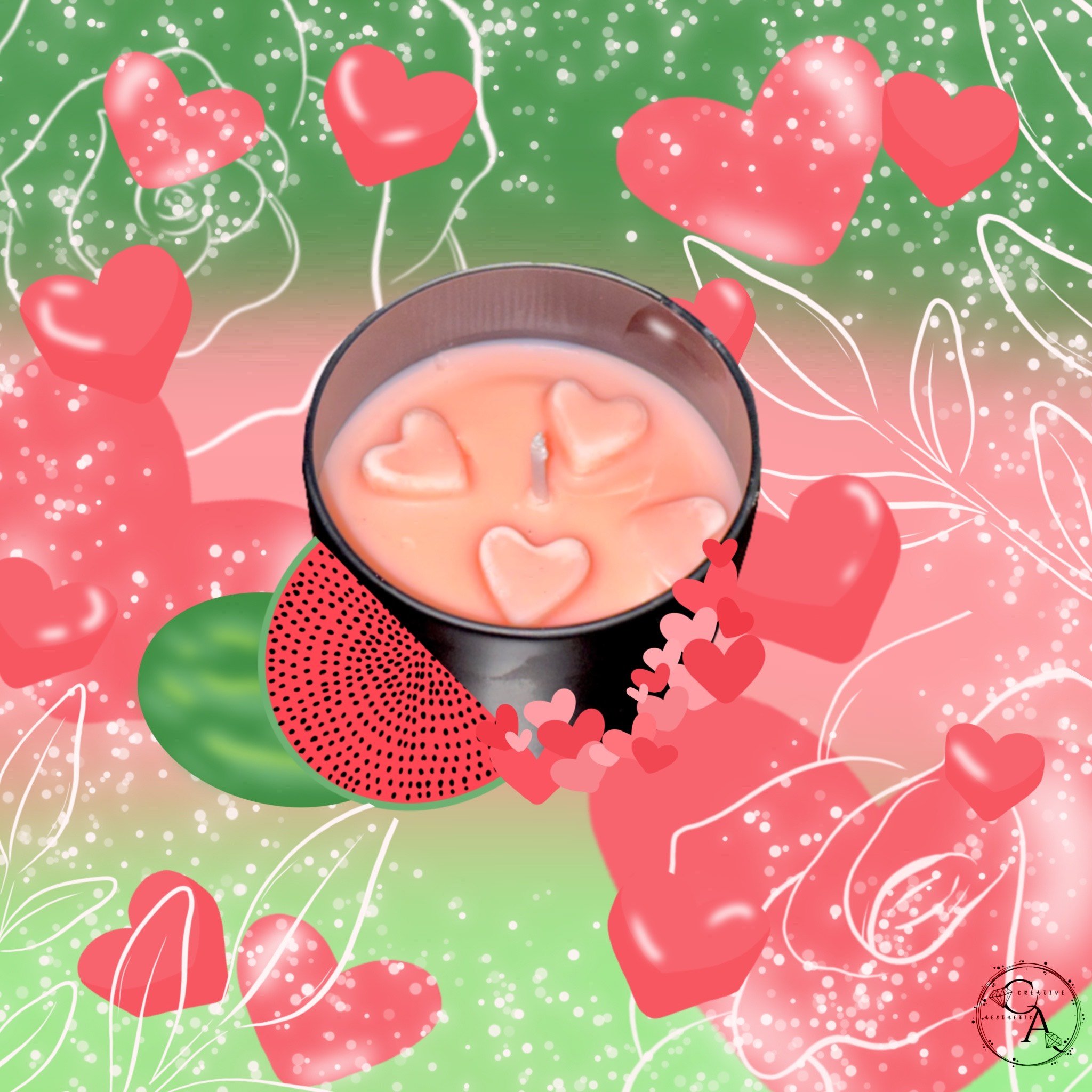 🍉🖤 Name: Midnight Melon - 4oz. Candle