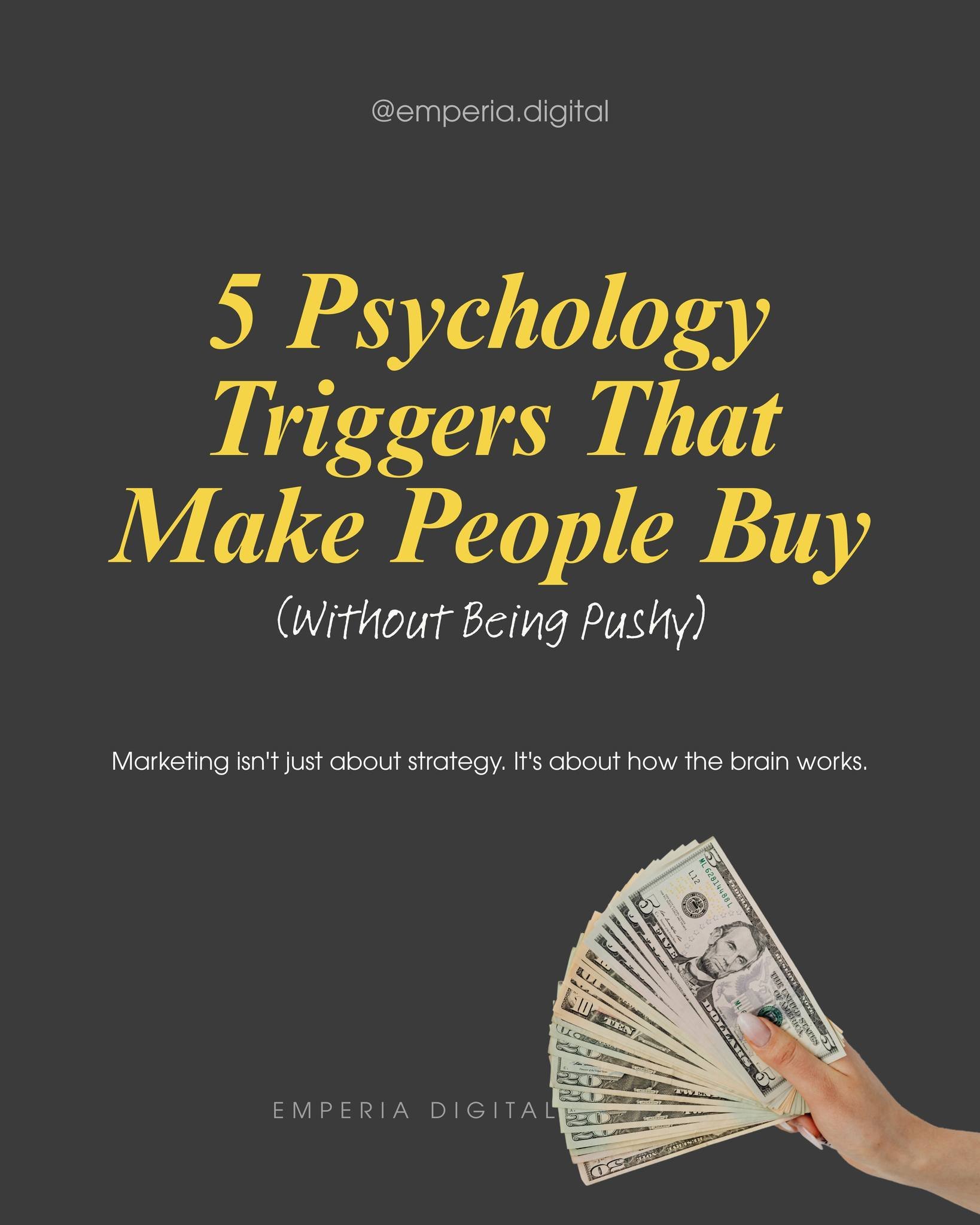 You don&rsquo;t need louder marketing.
You need marketing that makes sense to the brain.

Here are 5 psychology triggers that make people buy (without manipulation):

🧠 1. Familiarity Bias
People trust what they&rsquo;ve seen before.
Repeat your cor