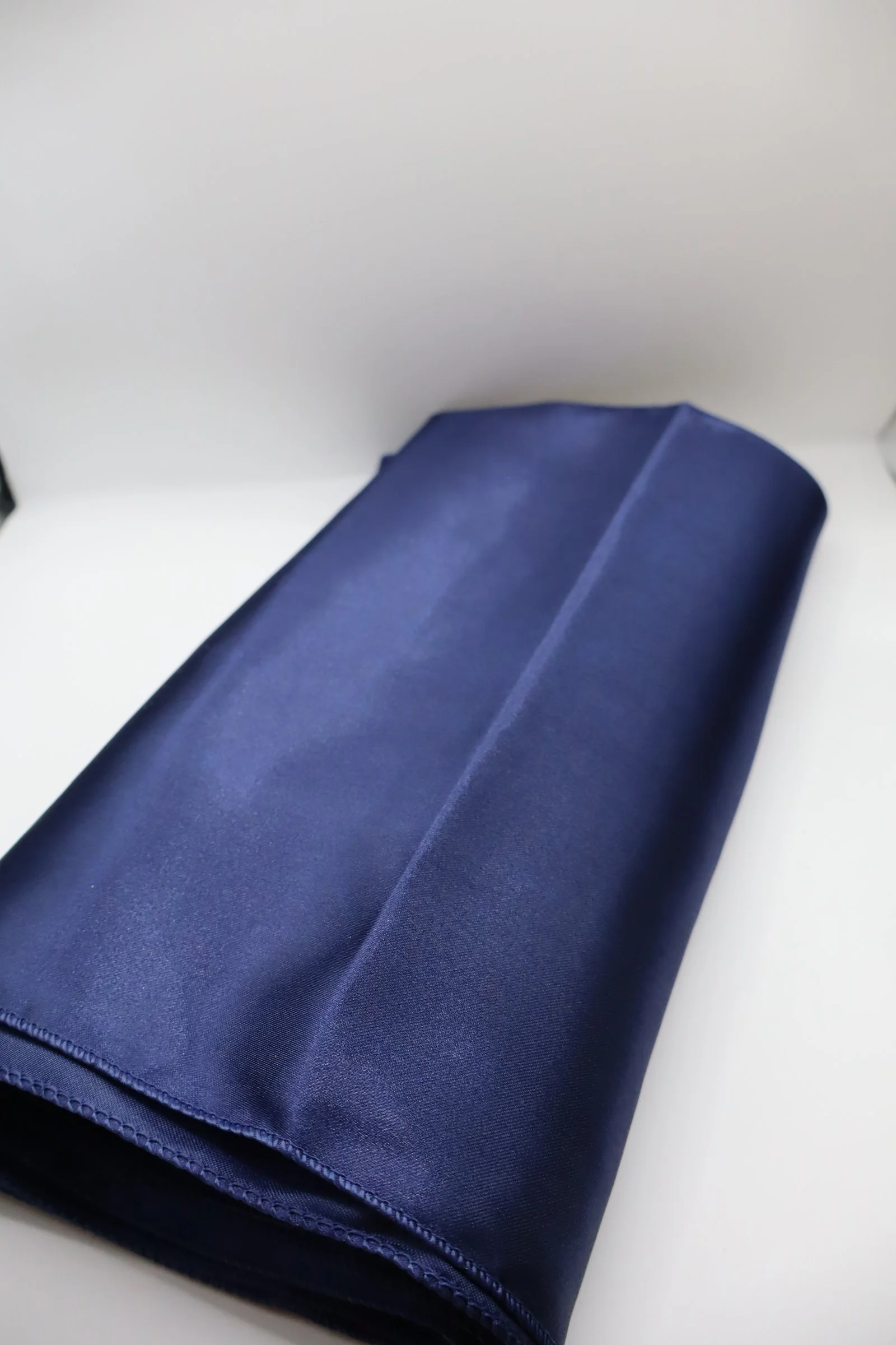 Satin Navy Blue Table Runners