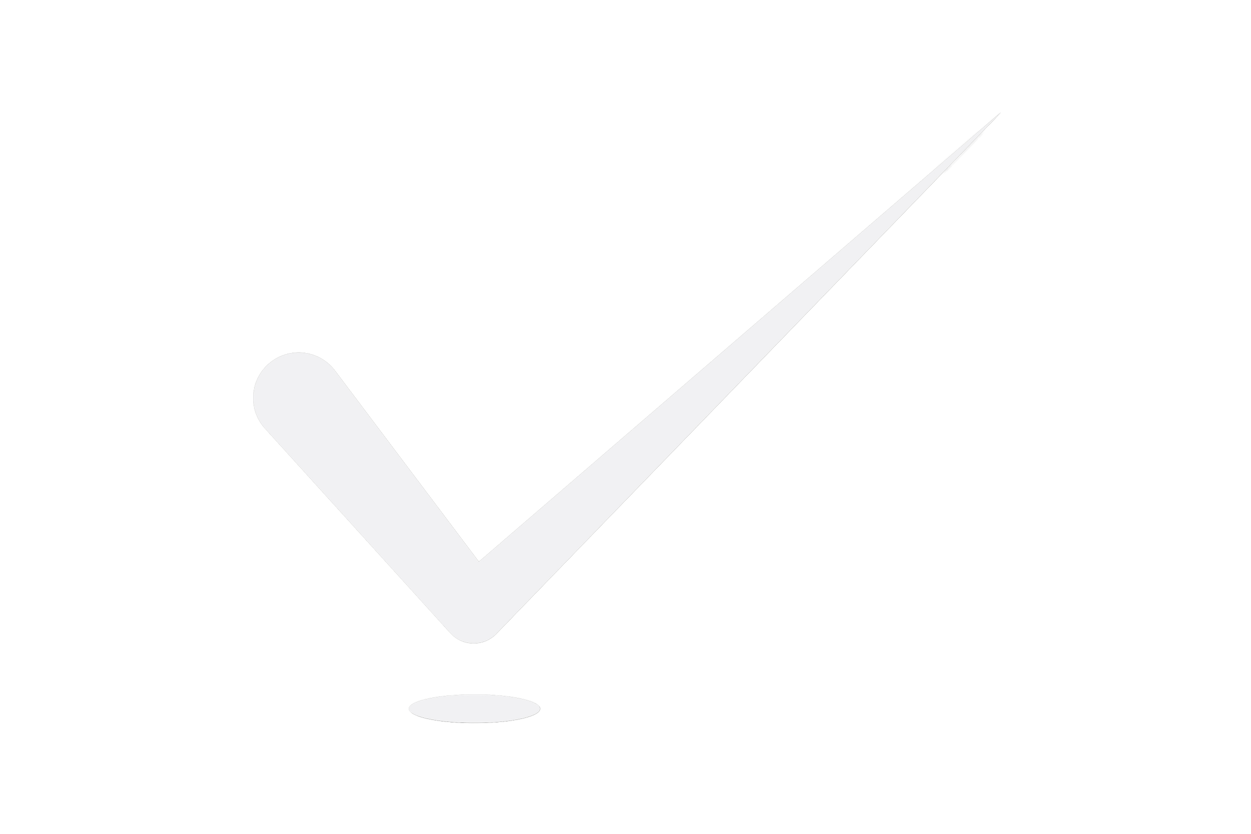 A white check mark inside a circle, with a black background.