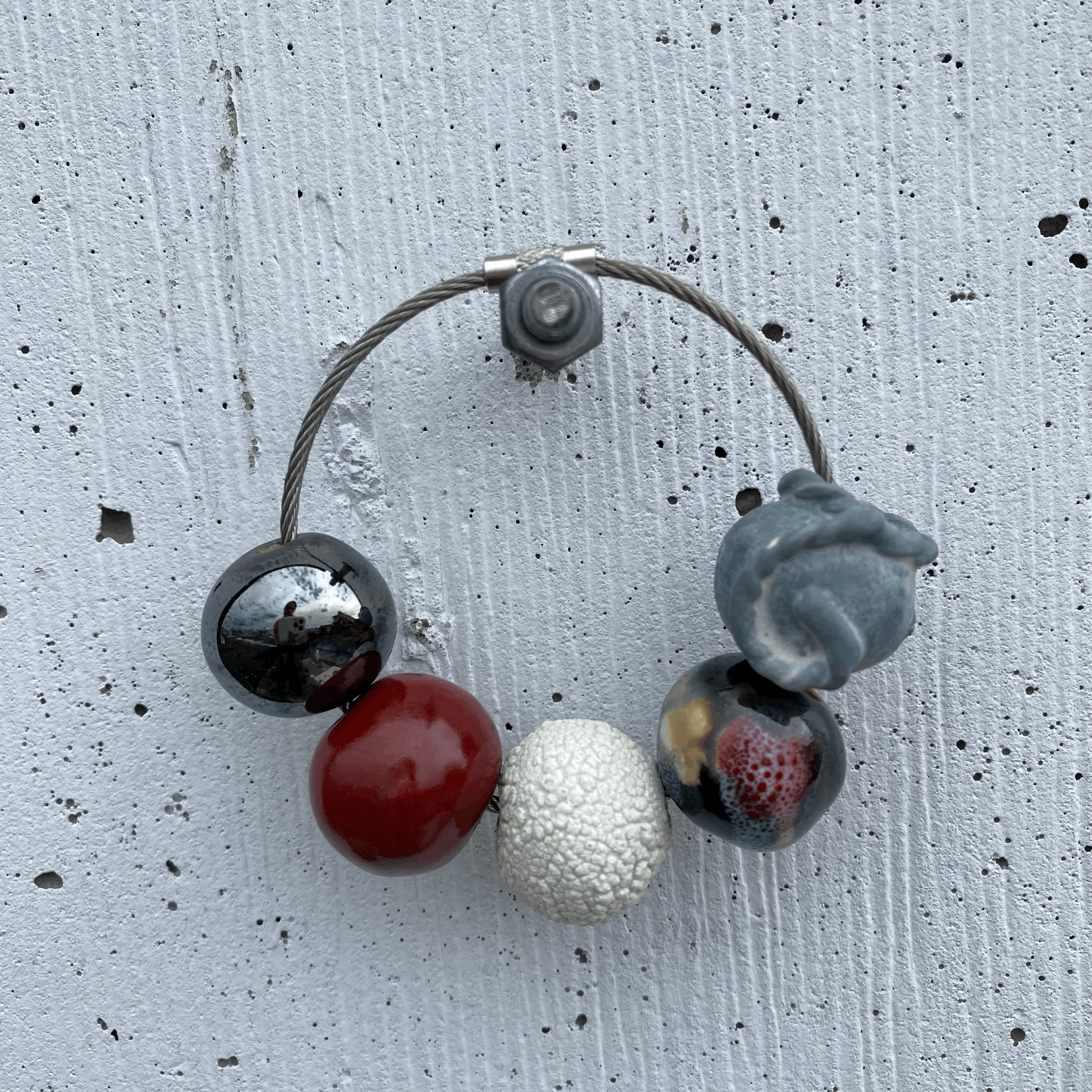 spiral keyring