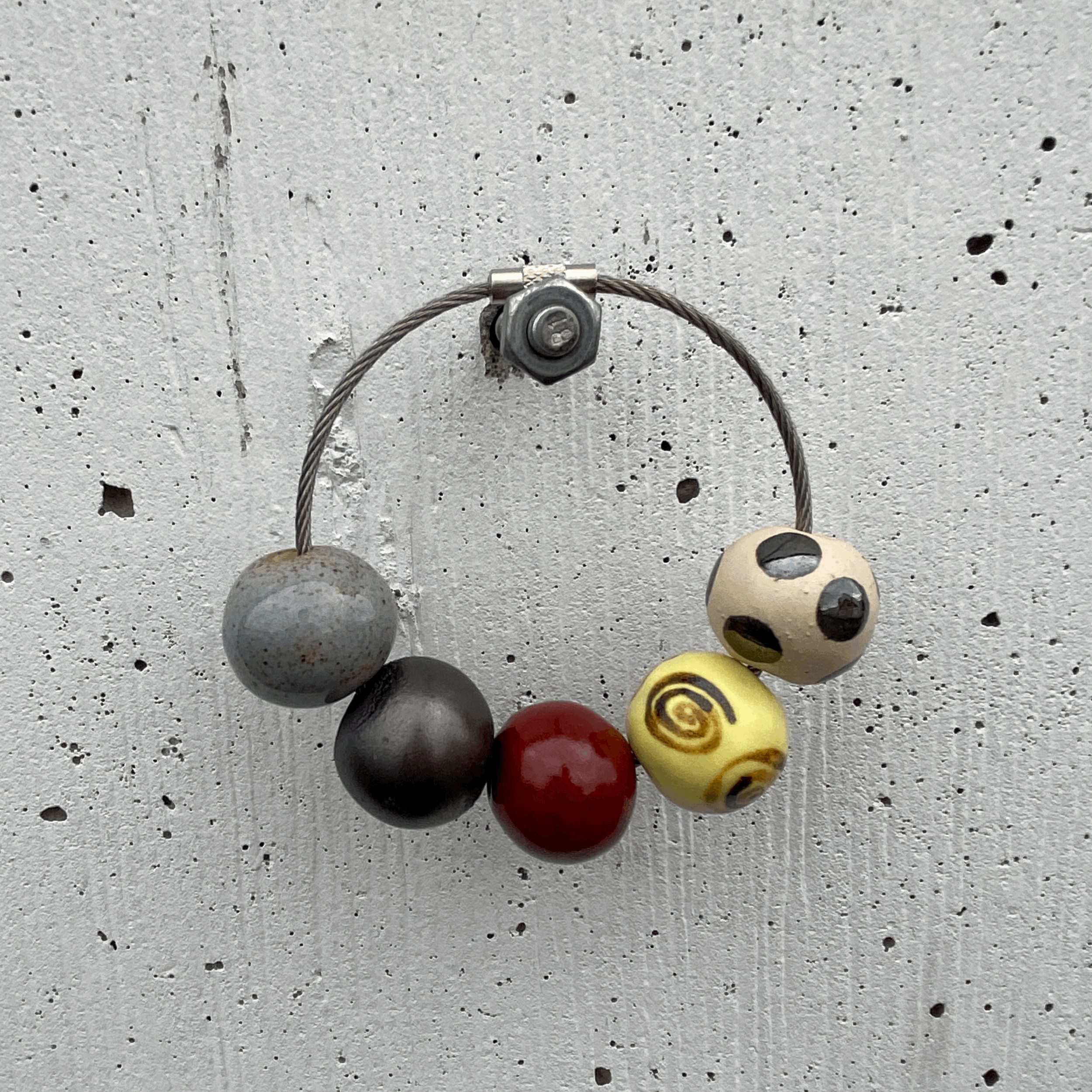 spiral keyring