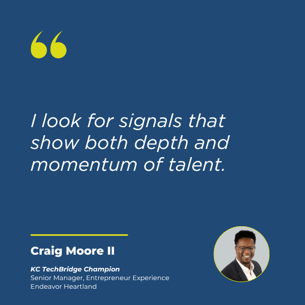 A Champion Perspective: Signals that show depth &amp; Momentum of Talent