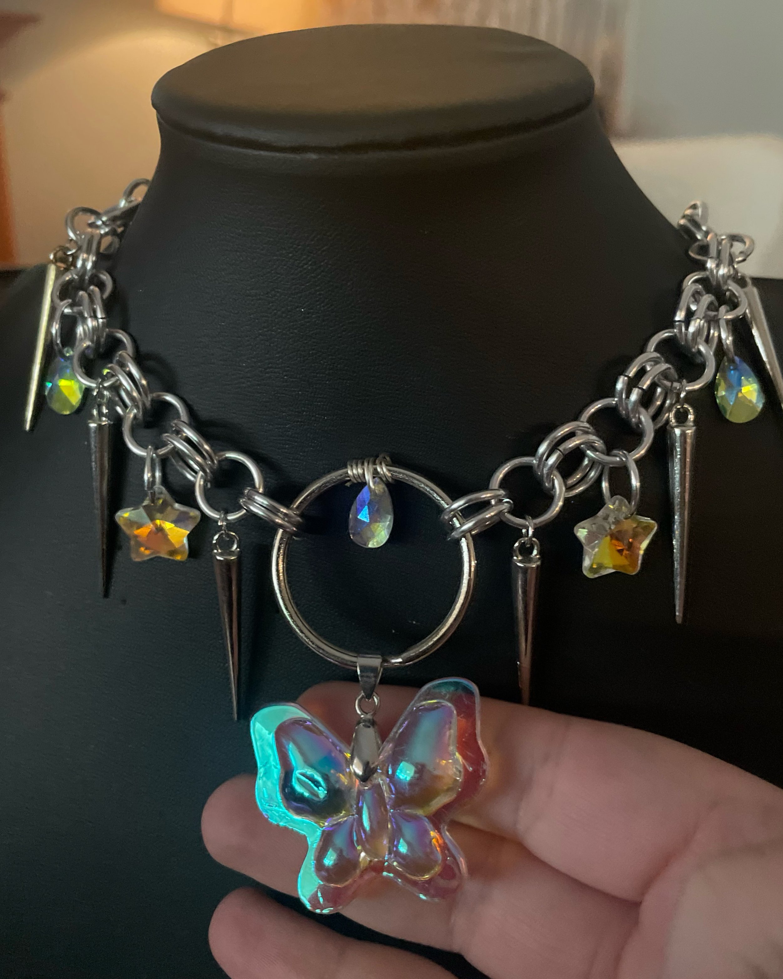 BUTTERFLY CHAINMAIL NECKLACE