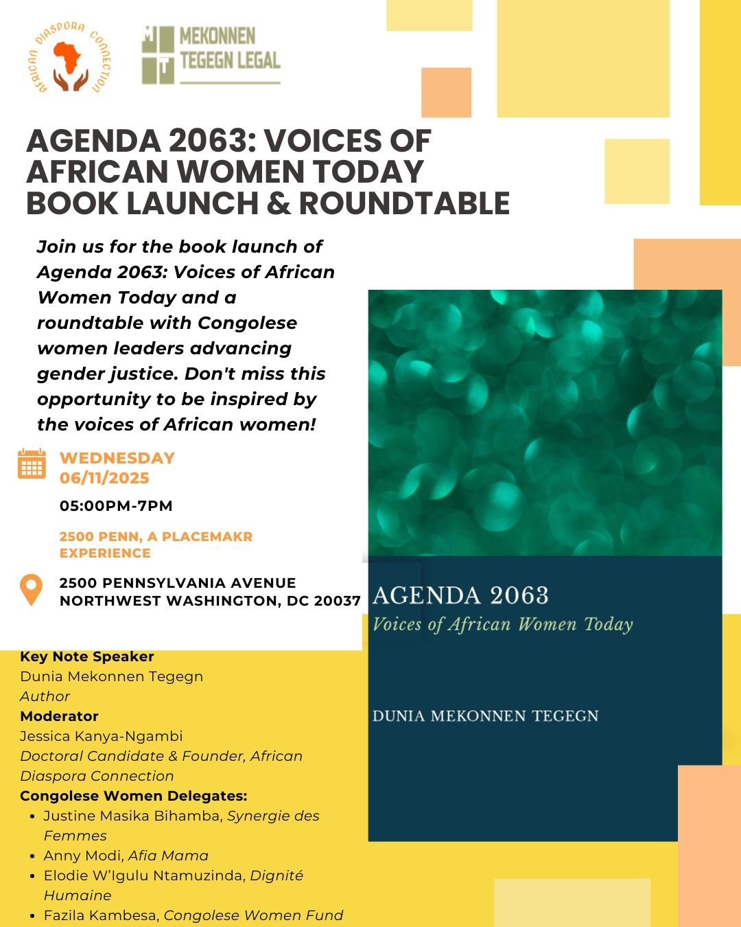 Agenda 2063: Voices of African Women Today Book Launch and Roundtable