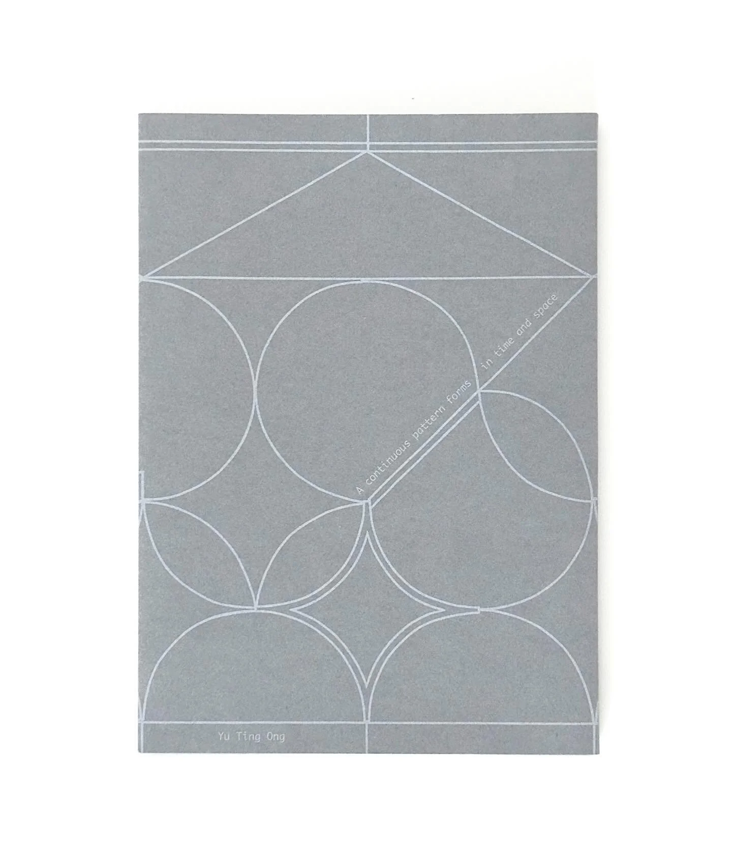 A continuous pattern forms in time and space (2025)&nbsp;blends image, prose, and poetry to explore the primordial geometries and patterns underlying our individual existence in positive space&mdash;a means to elucidate the negative beyond the grids 