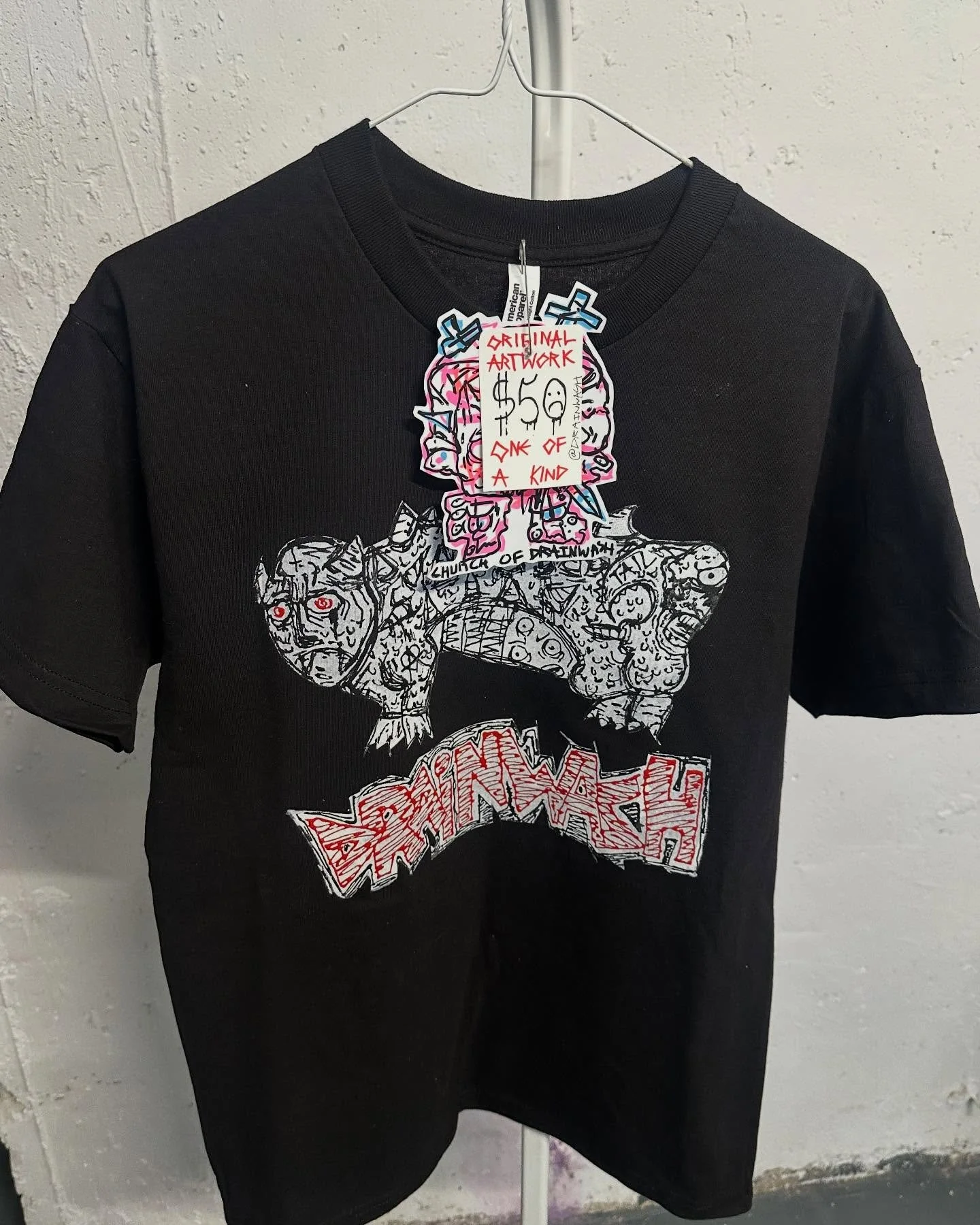 Hey y&rsquo;all!

I have some shirts for sale @galerie_usine106u 

I believe this one is a medium.

I also have a white long sleeve (will post photos soon)

All shirts have original artwork. Each one is handmade and unique. (1 of 1) 🧜

Comes with a 