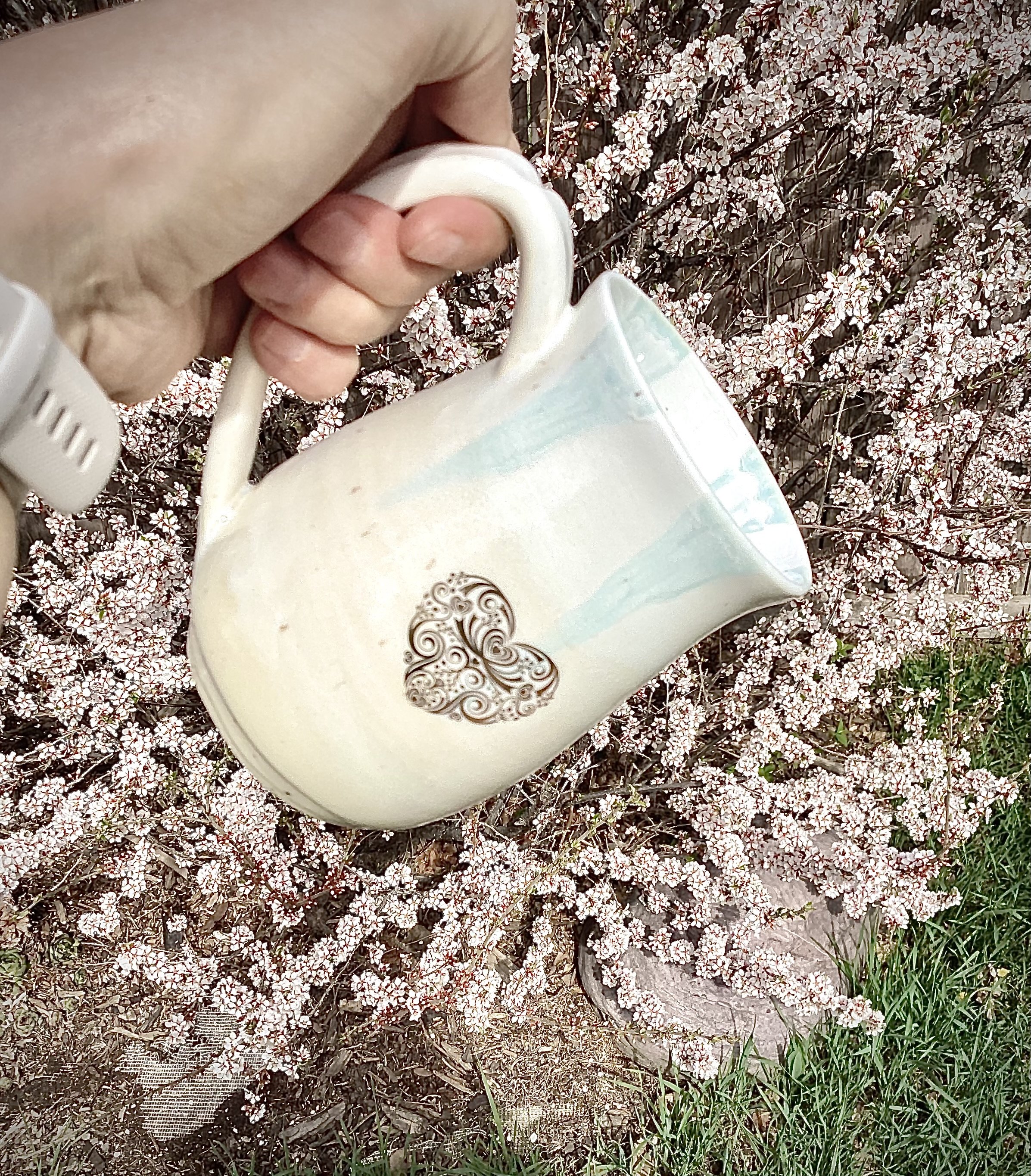 Gold Heart Mug