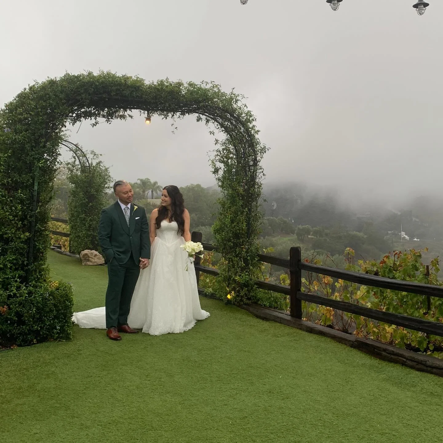 We captured first look in between a storm. It became peaceful and calm for these two to see each other for the first time. 🩵S&amp;P