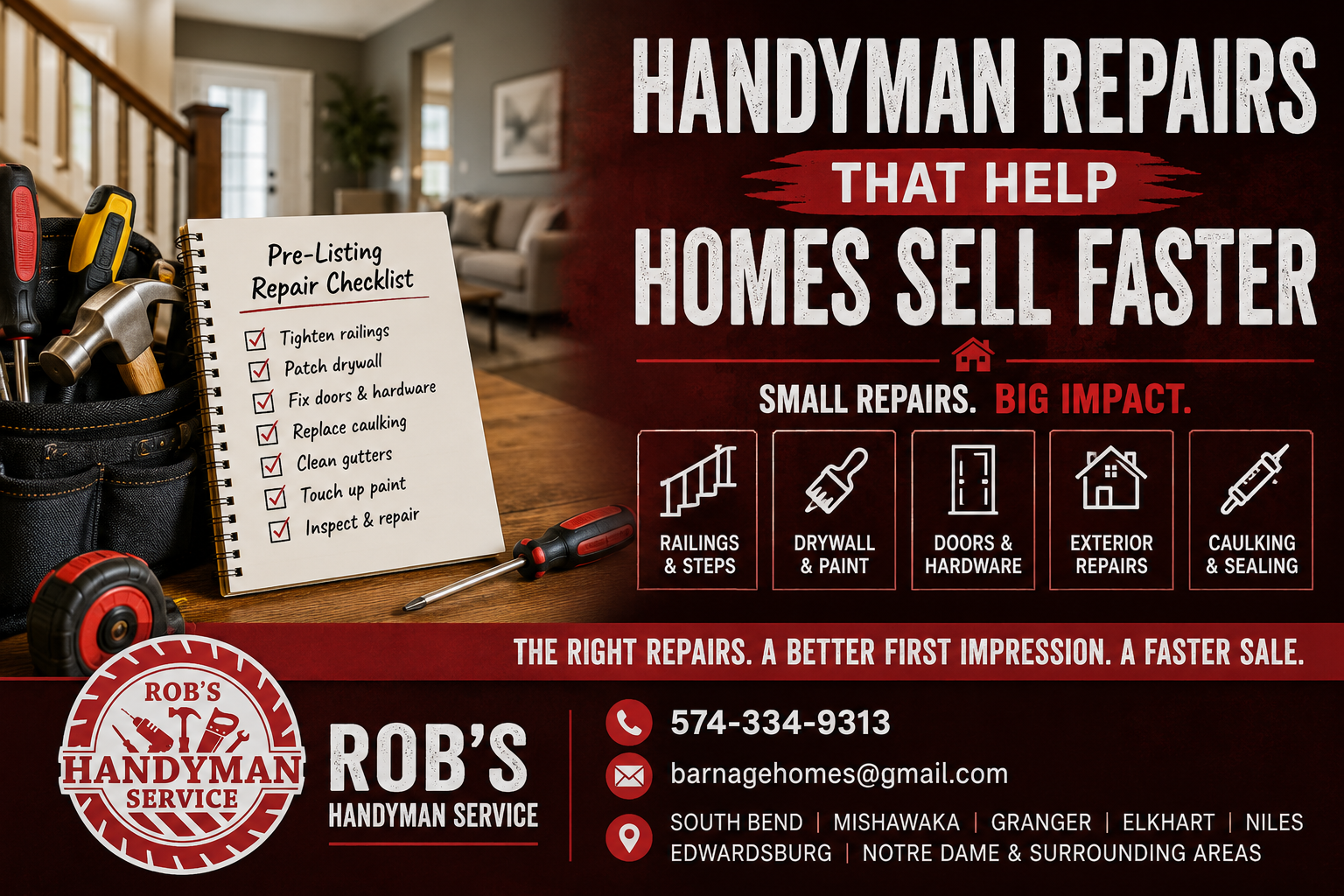 Handyman Repairs That Help Homes Sell Faster in South Bend