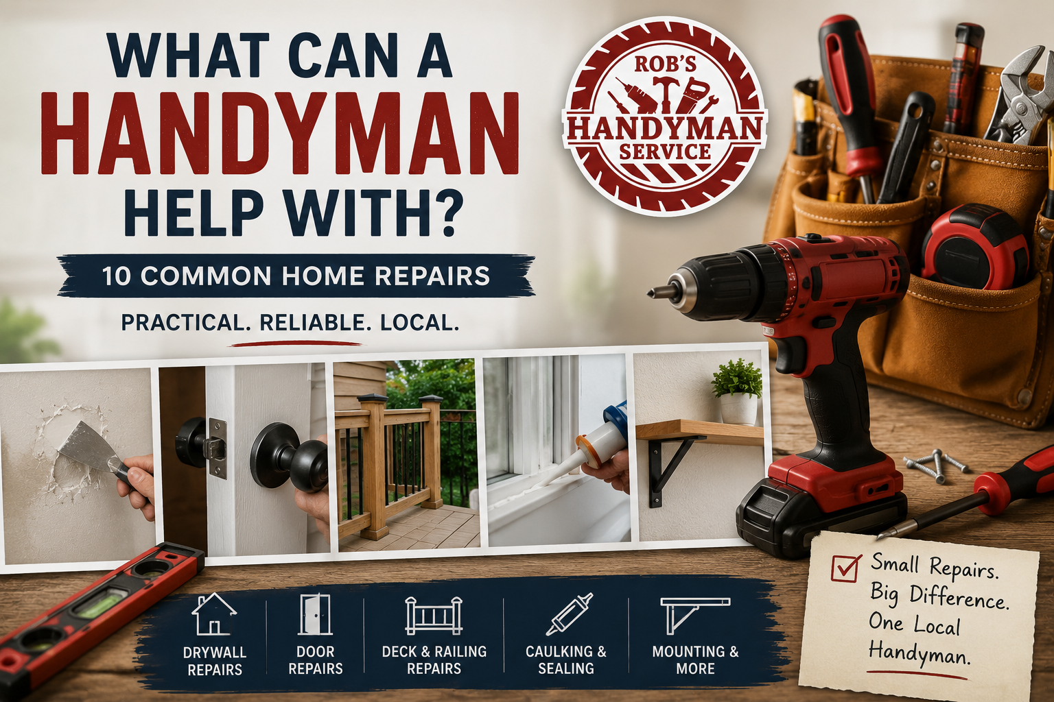 What Can a Handyman Help With? 10 Common Home Repairs