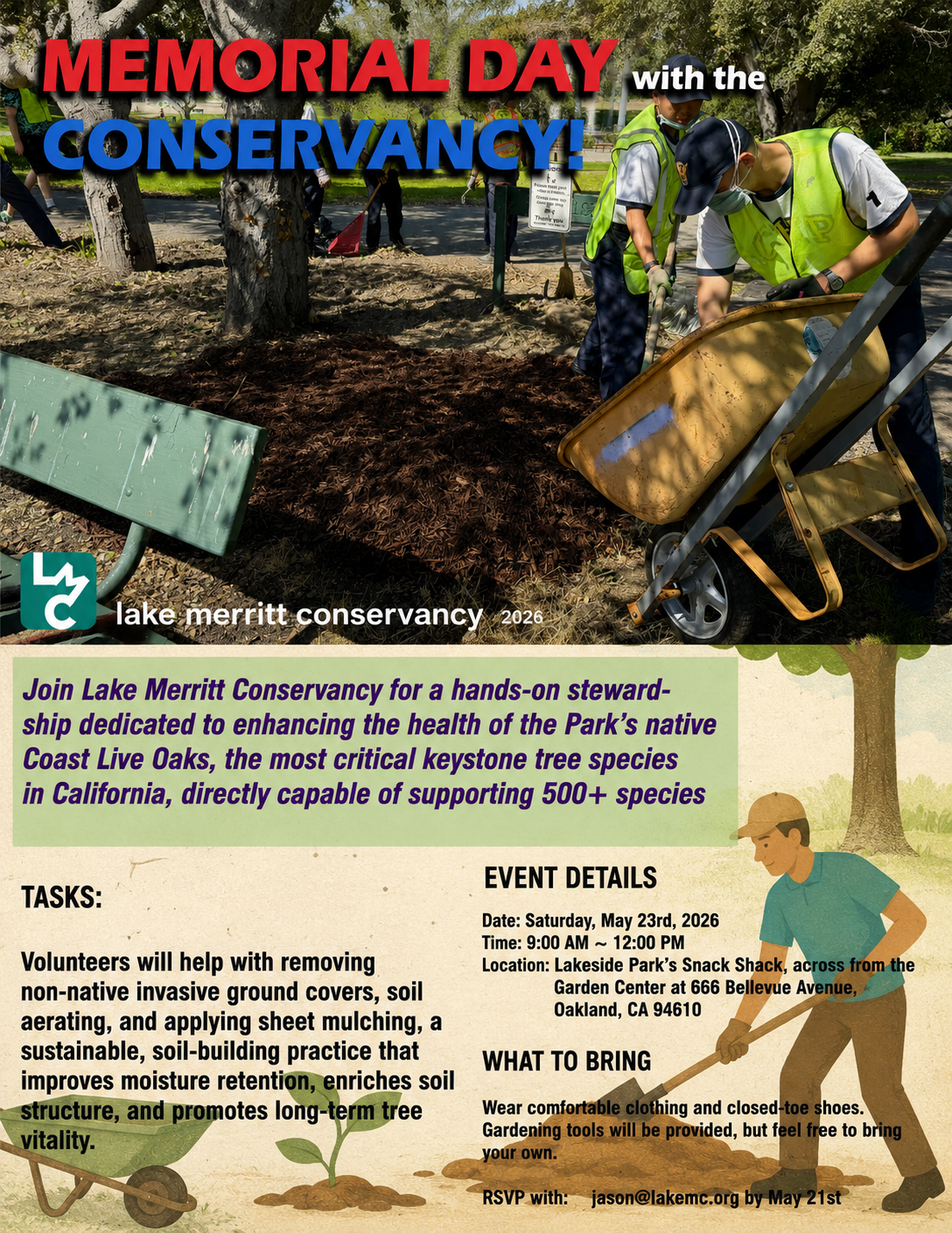 Memorial Day Weekend Lakeside Park Tree Care