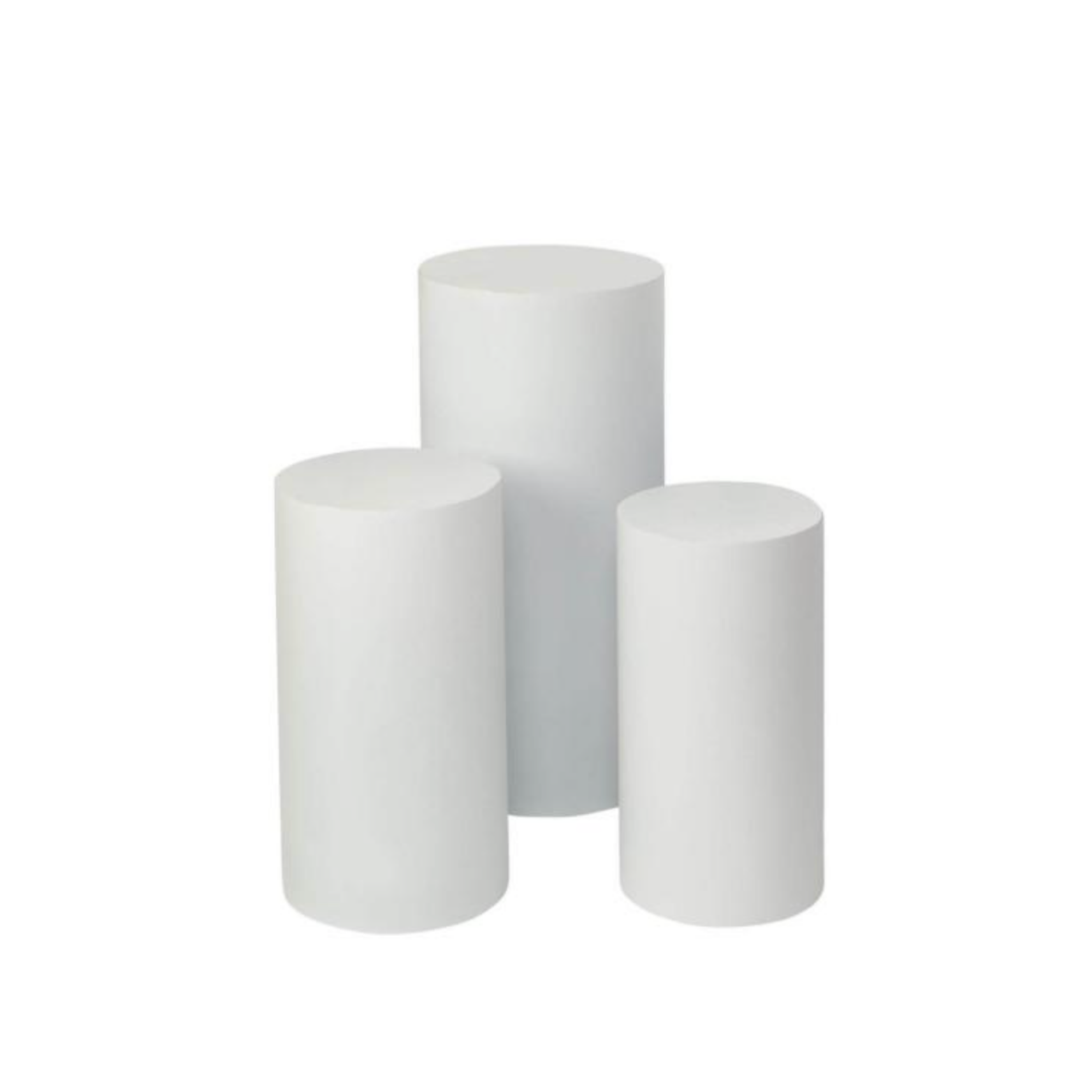 White Round Pedestal