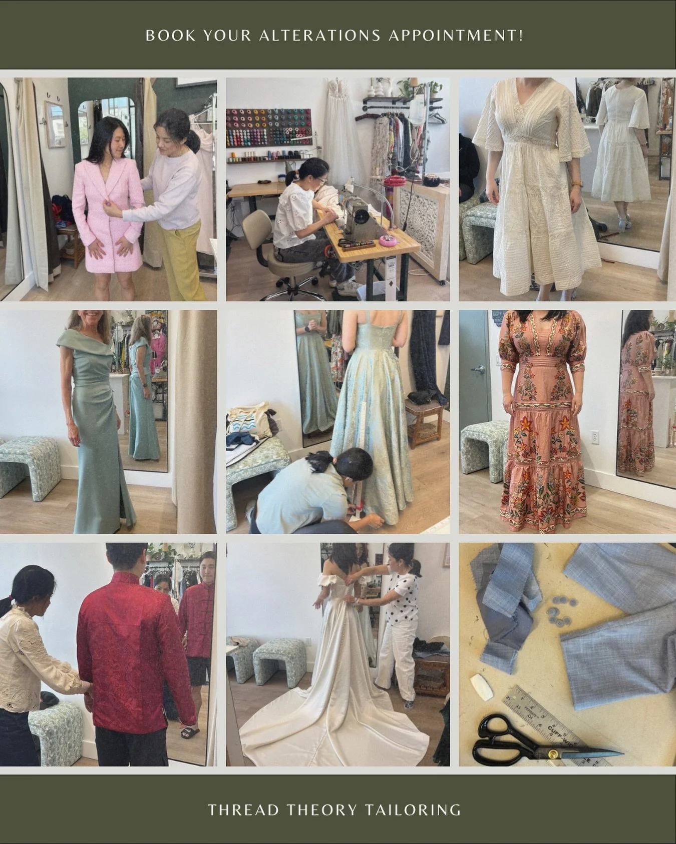 🗓️ Our new appointment system is live! Secure a 30-minute slot to meet with our seamstress in-person for tailored expertise on wedding dresses, intricate designs, or bespoke service. 

🔗 Link in bio!