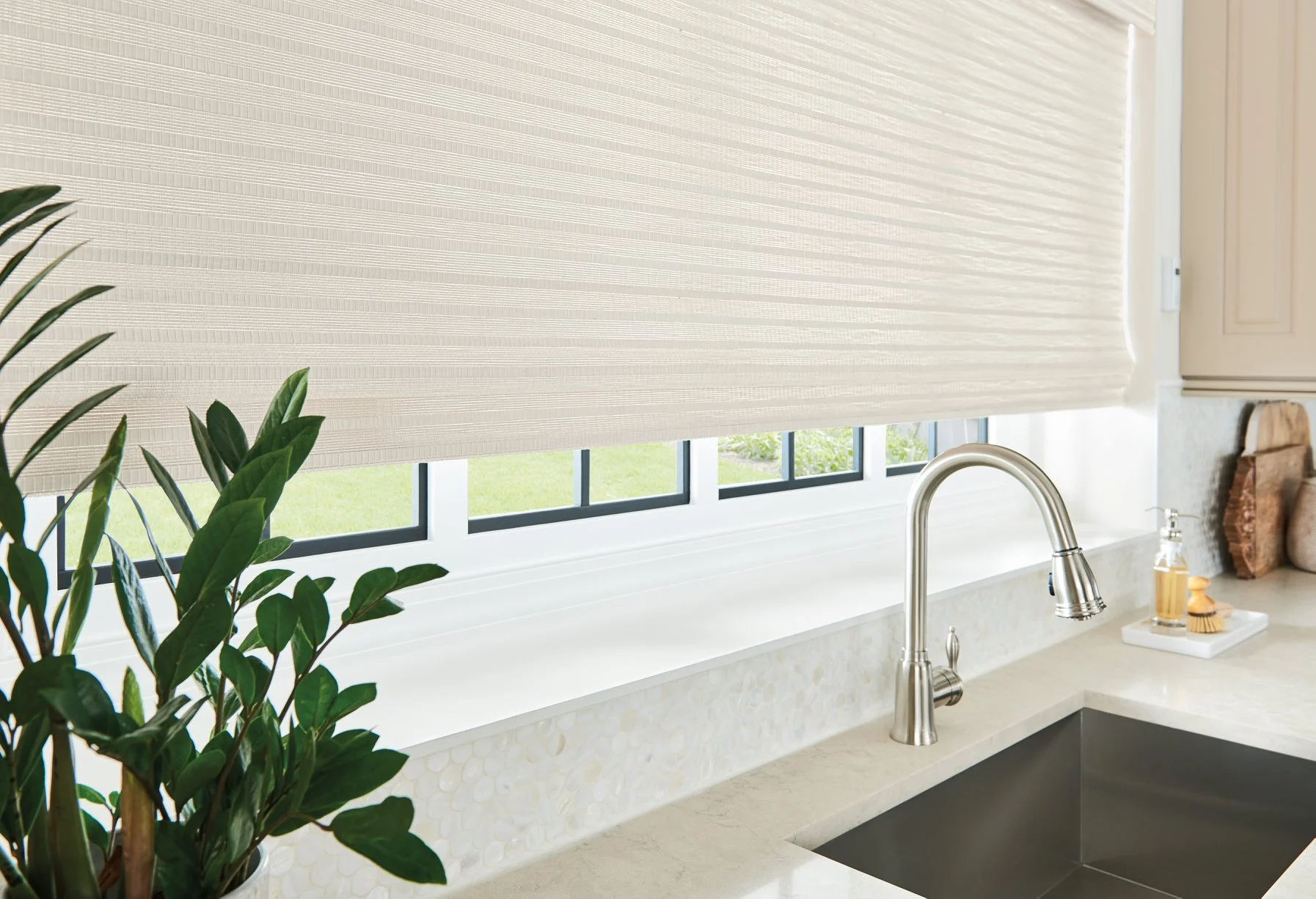 roller shades in salt lake city kitchen
