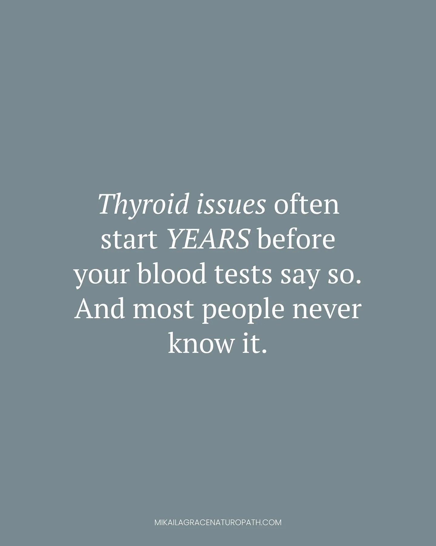 Your thyroid story might start years before you feel it, or see it on a standard blood test 🧬 

Thyroid antibodies can appear in your blood 5&ndash;7 years before traditional markers like TSH, T3, or T4 show any sign of imbalance. 

Yet they&rsquo;r