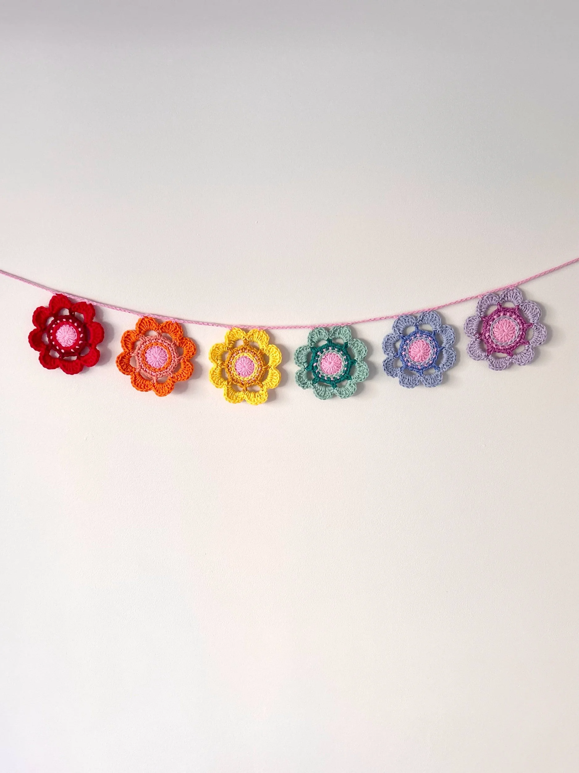 Rainbow Flower Bunting