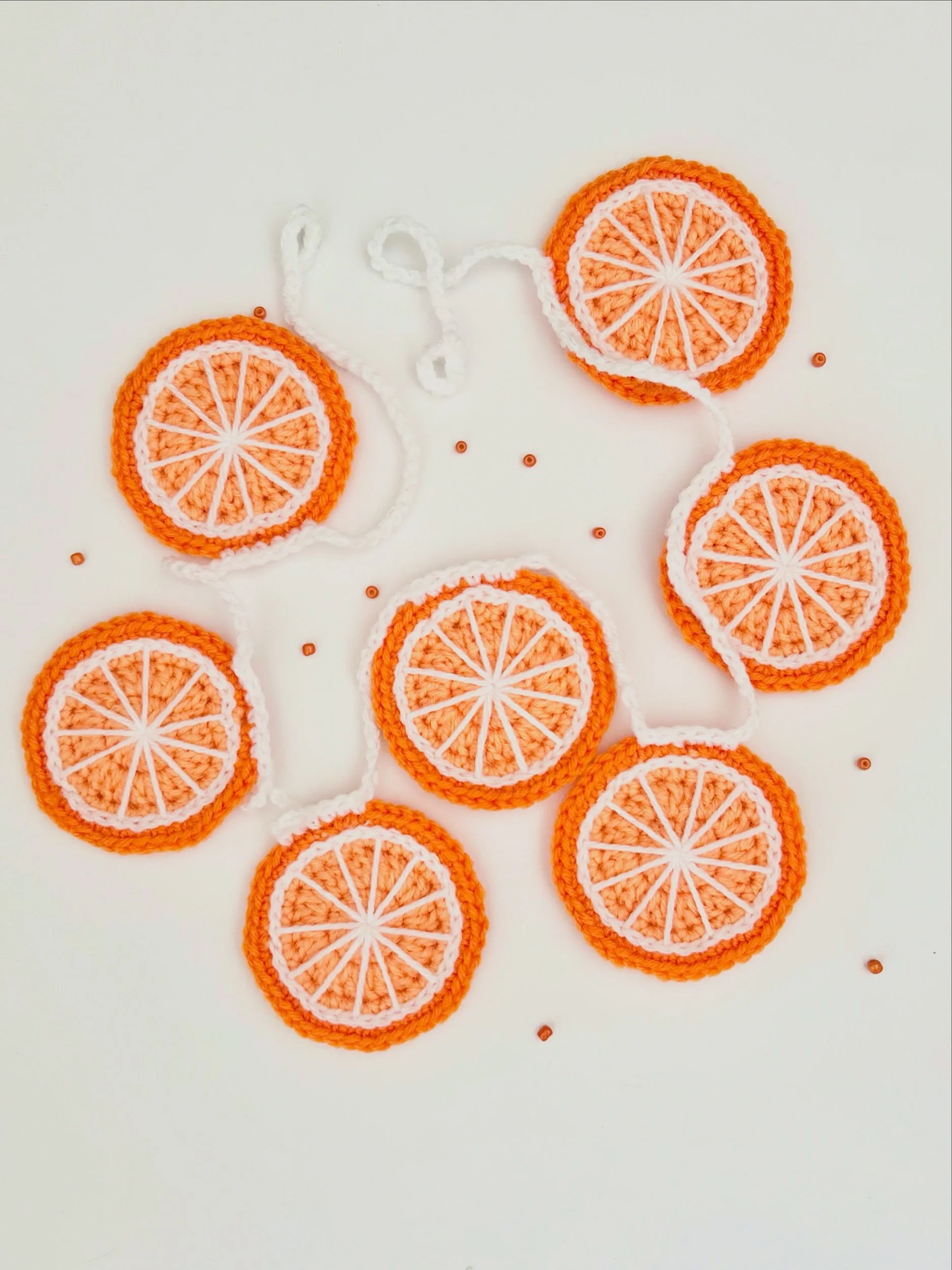 Crochet Oranges Bunting