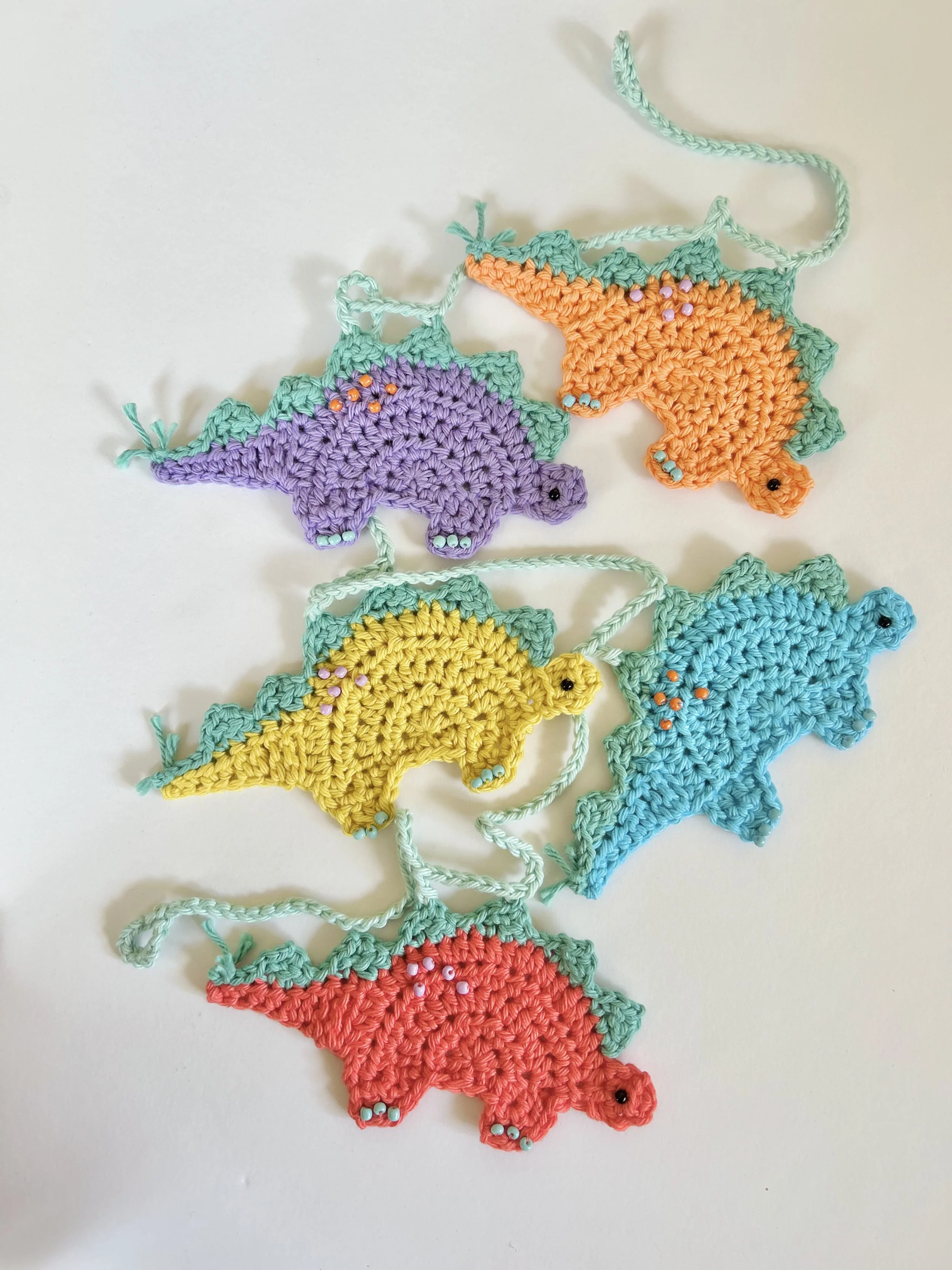 Crochet Dinosaur Bunting
