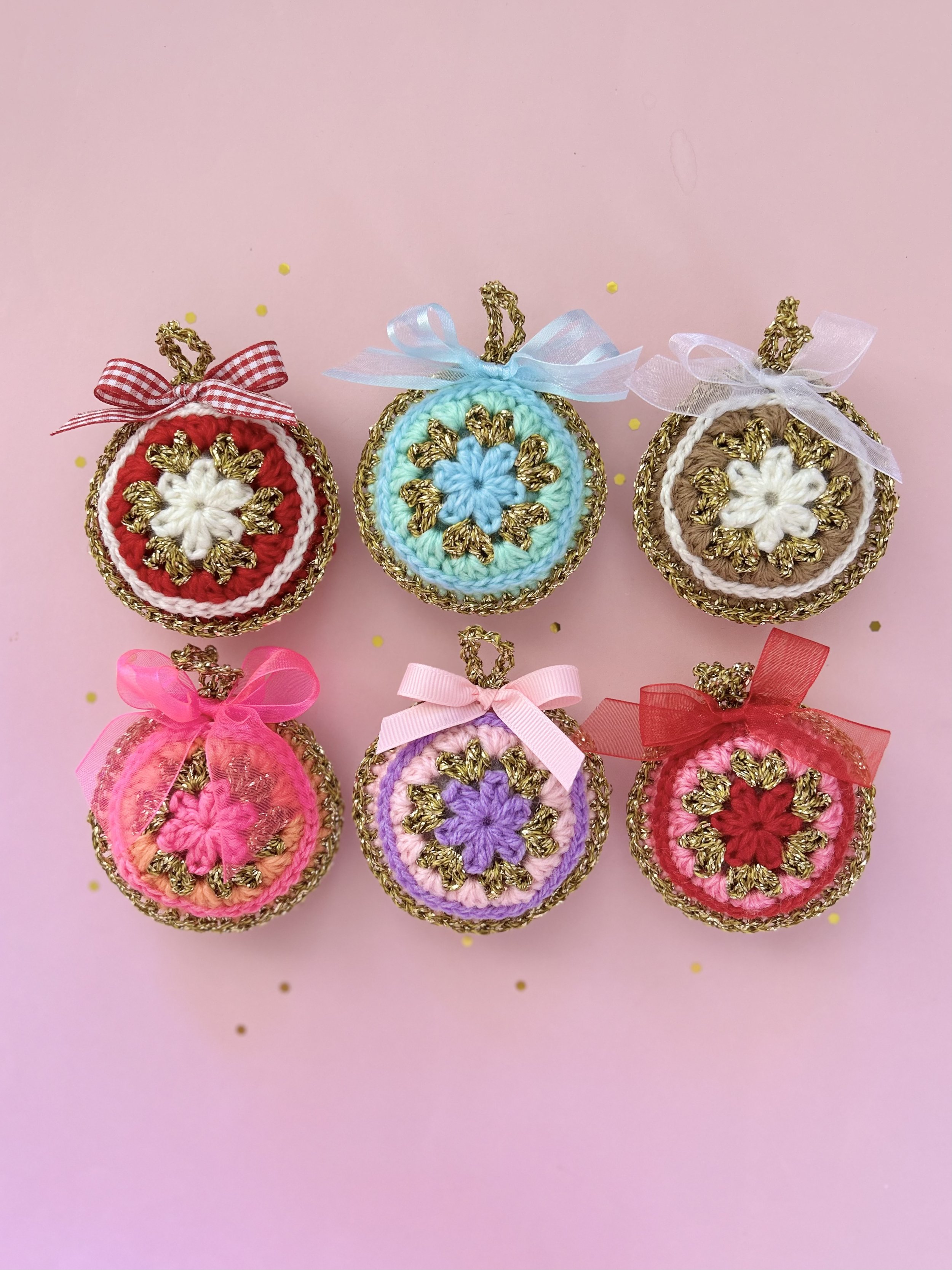 Crochet Ornaments - Set of 6