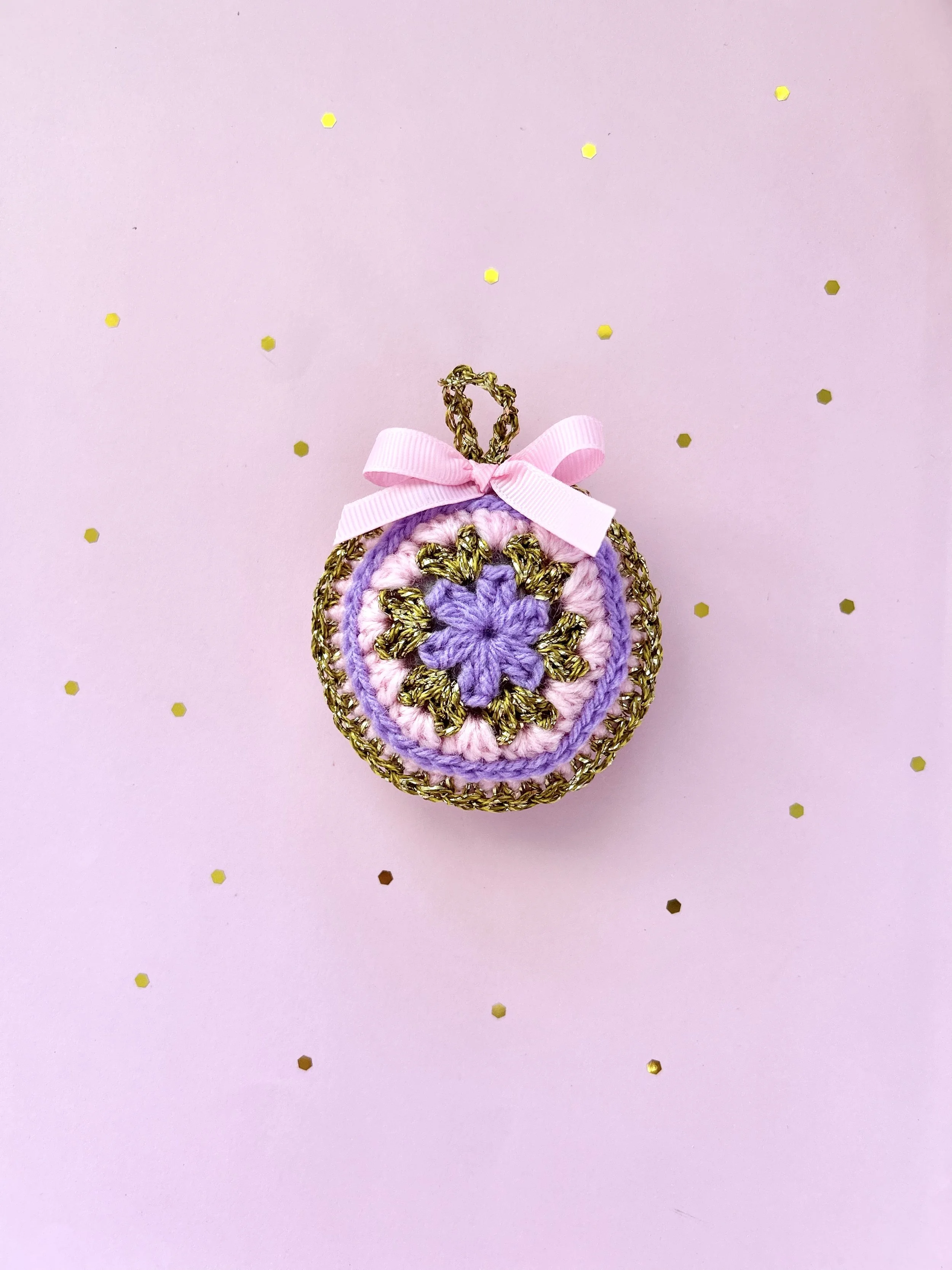 Crochet Ornament - Sugar Plum