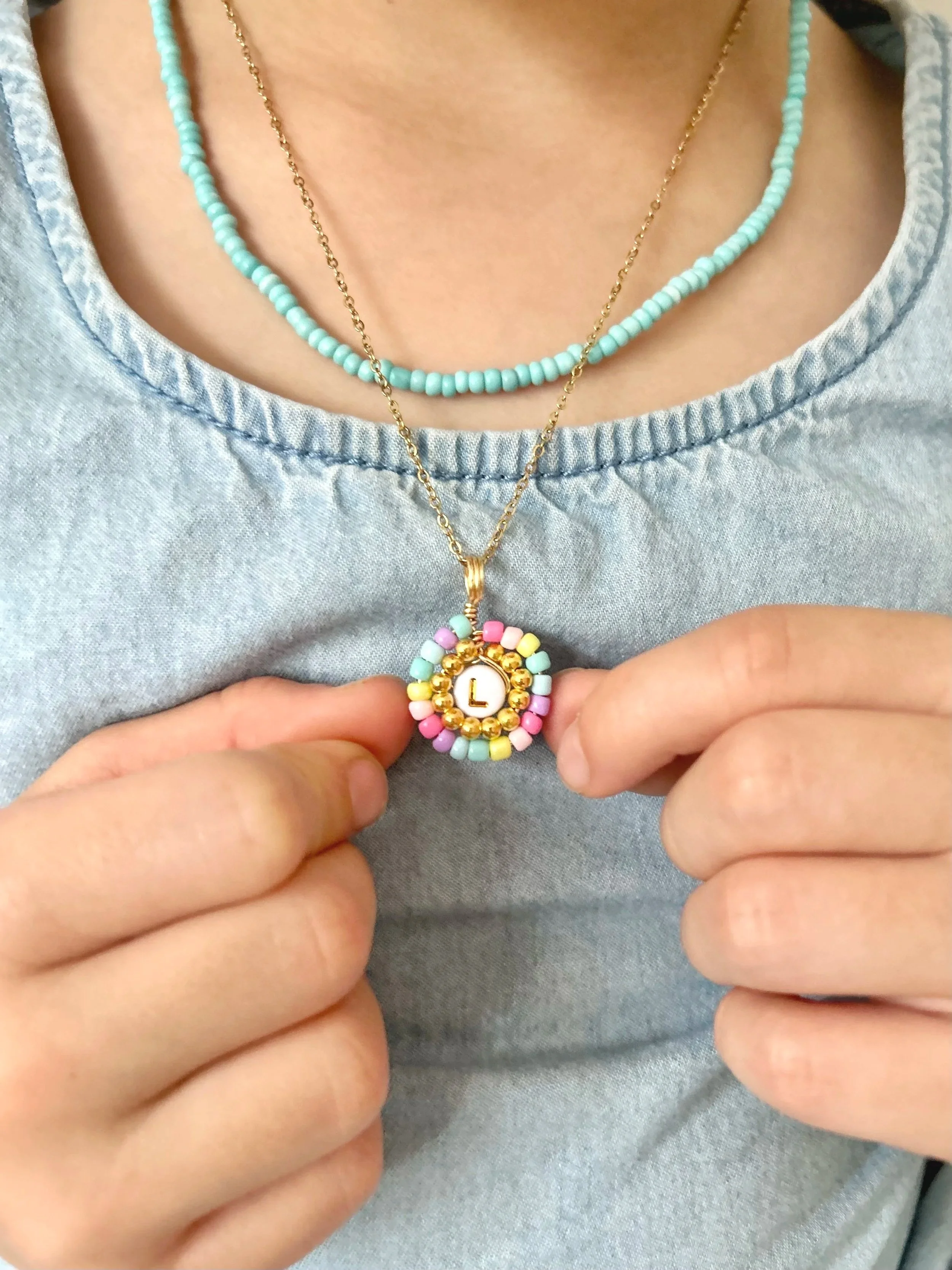 Personalised Daisy Initial Necklace