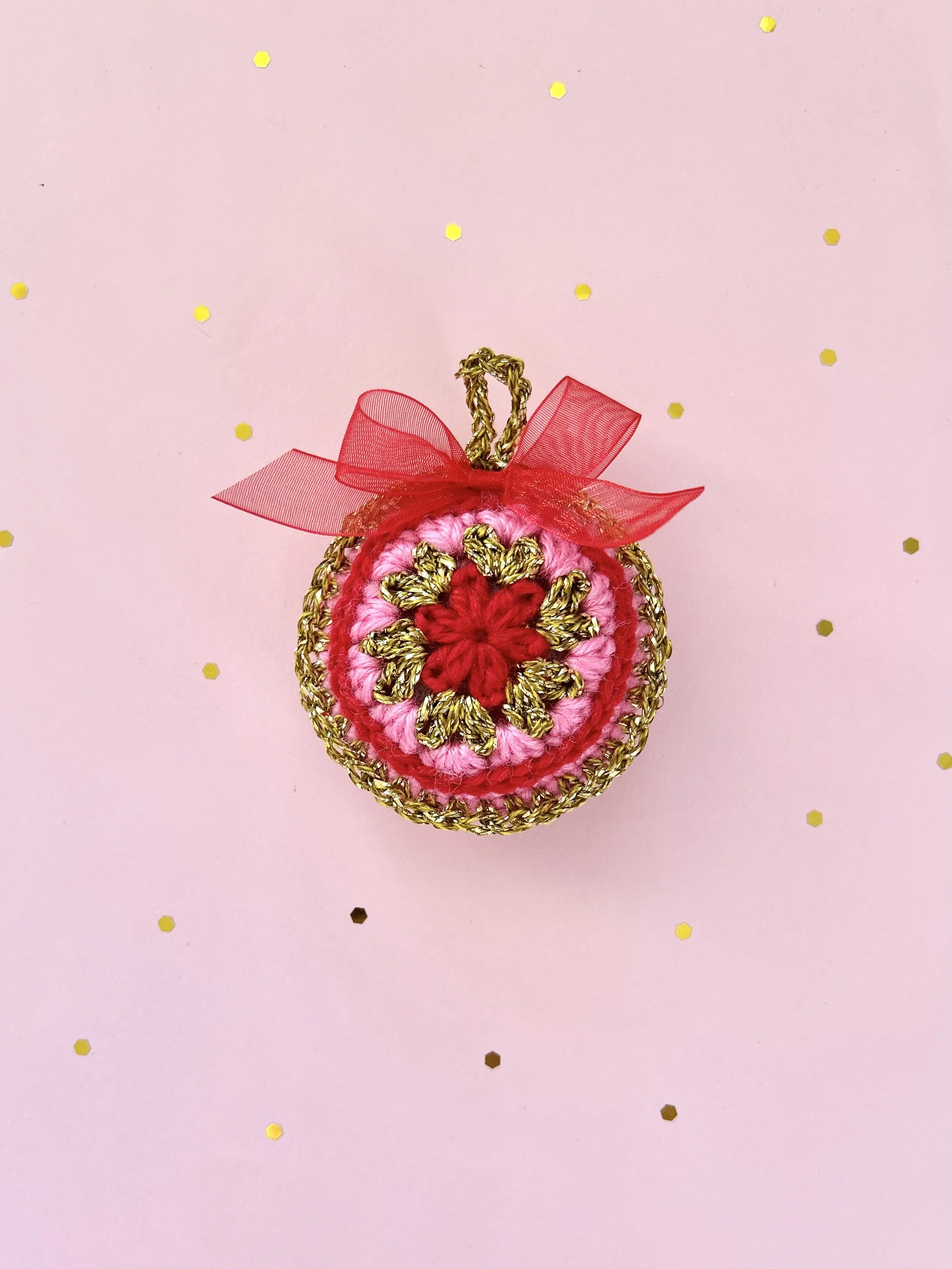 Crochet Ornament - Santa Baby