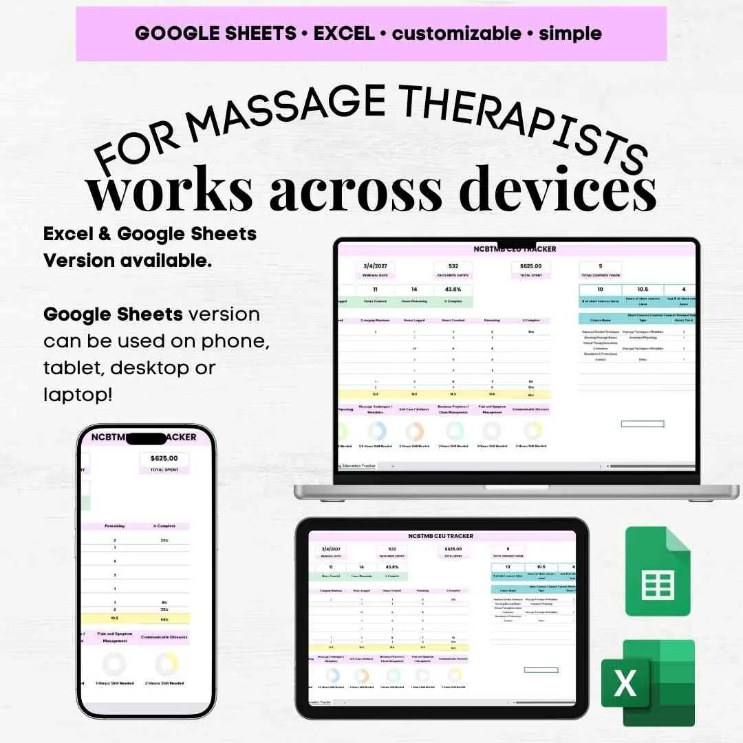 massage ceu tracker ncbtmb ceu tracker ceu massage therapy tracker ceu tracker template ceu tracker template excel
