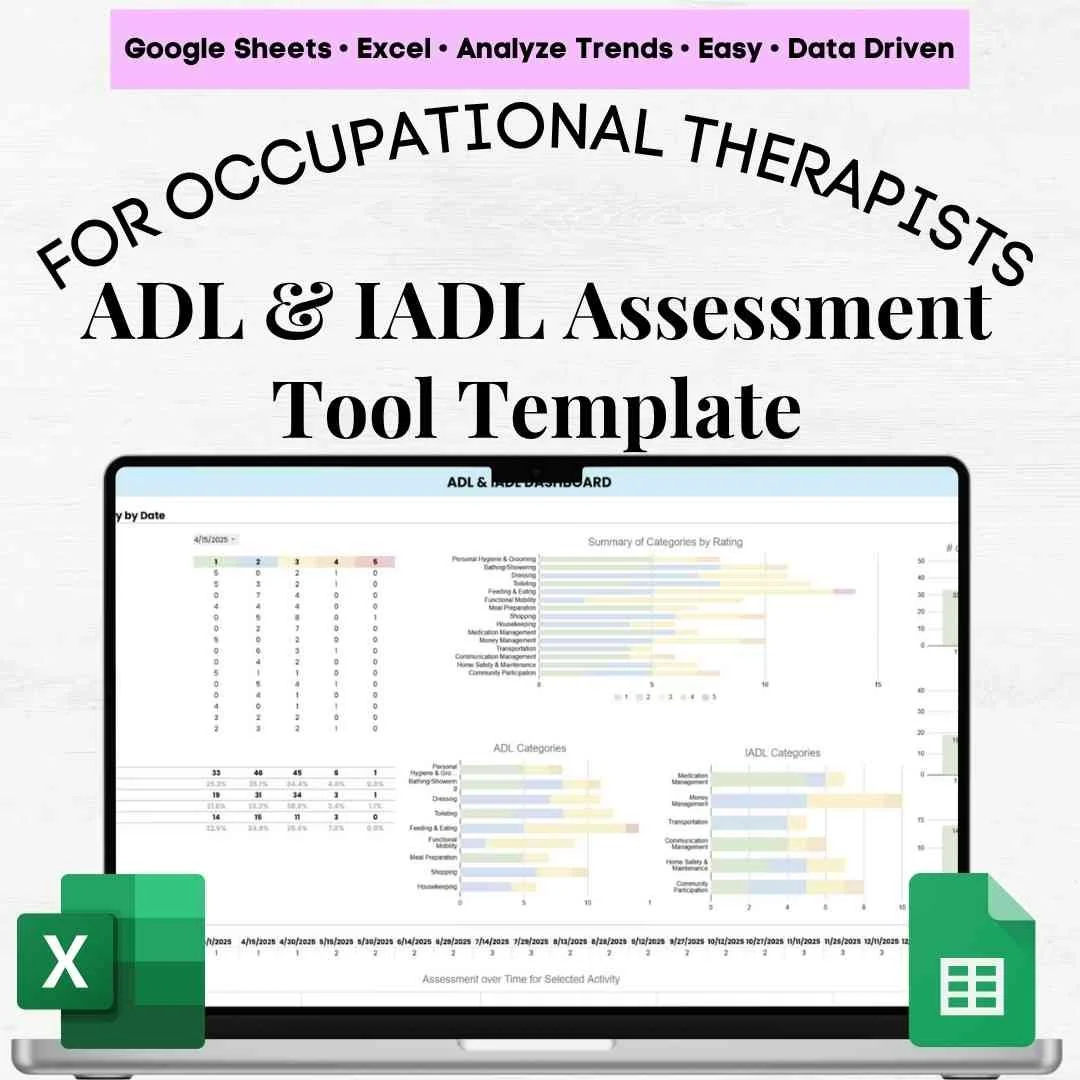 adl and iadl assessment adl and iadl assessment tool adl occupational therapy assessments adl graphing template