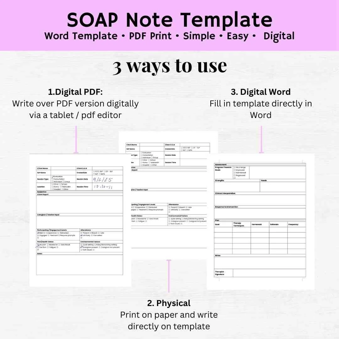 slp soap note template speech therapy soap note template slp soap note soap note slp template soap note speech therapy
