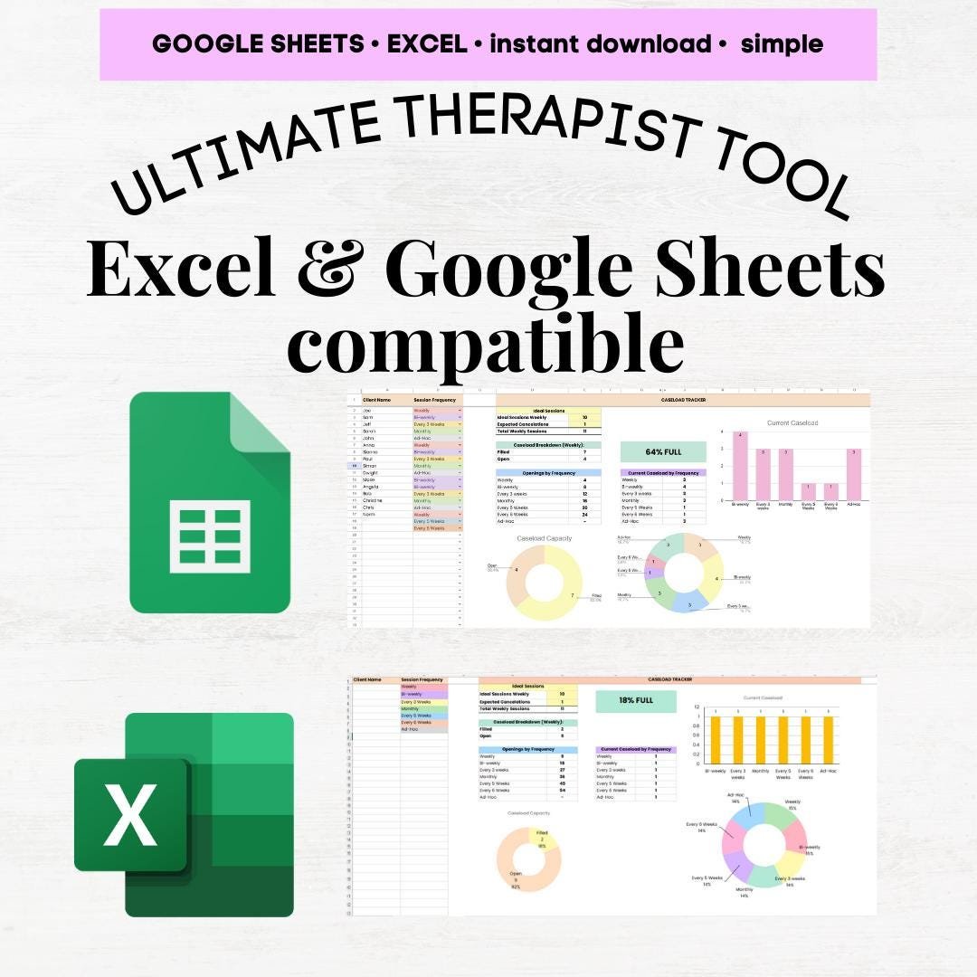 therapist caseload spreadsheet therapy caseload management counselor caseload template caseload weighting tool template