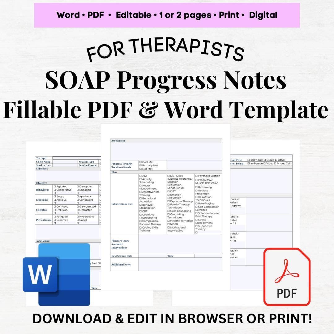 soap note template soap note template word soap note template mental health pdf soap note template for therapists therapy