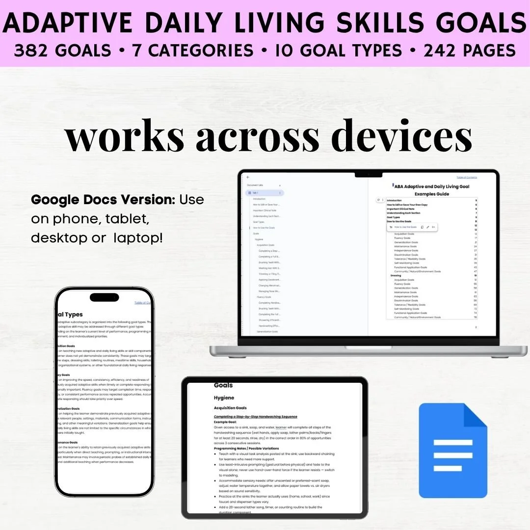 daily living goals daily living goals examples daily living goals for iep daily living skills iep goals