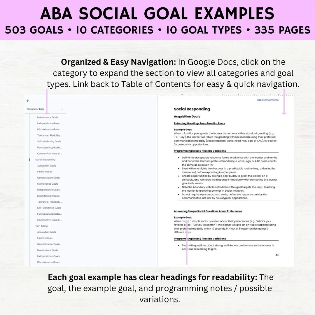 aba social skills goals social skills goals aba social goals for students with autism examples of social goal aba social