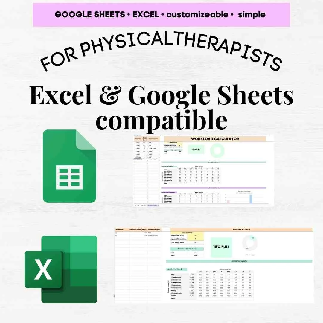 physical therapy workload calculator physical therapist workload physiotherapy caseload management pt caseload tracker