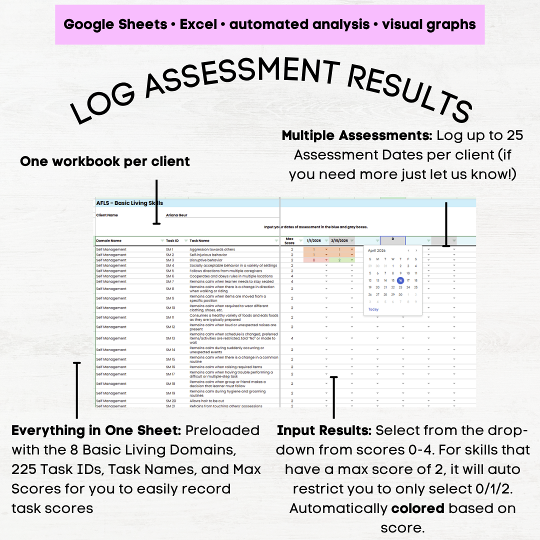 afls basic living skills assessment afls basic living skills afls assessment basic living skills afls assessment aba