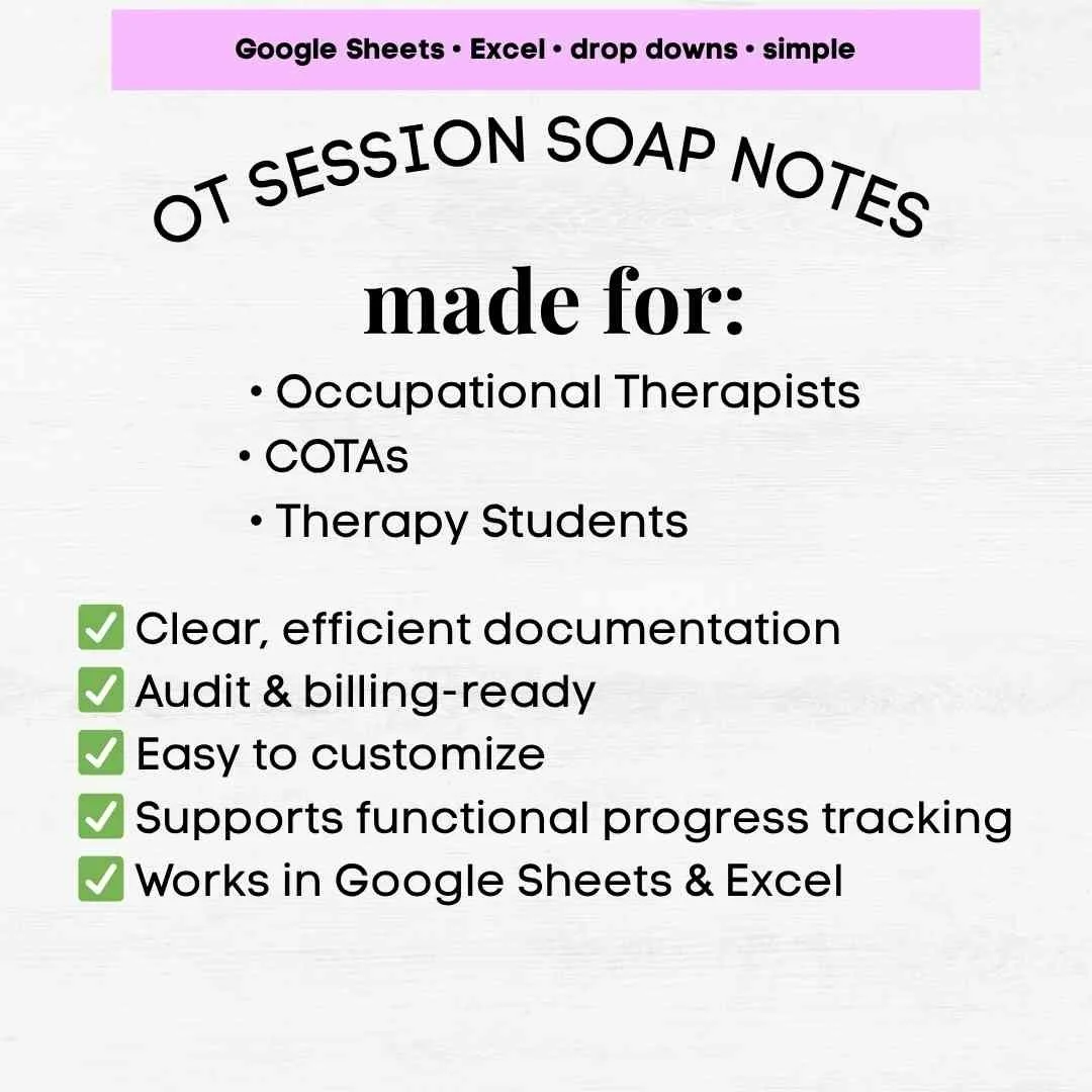 ot soap note ot soap note template soap note ot template soap note occupational therapy soap notes template ot notes