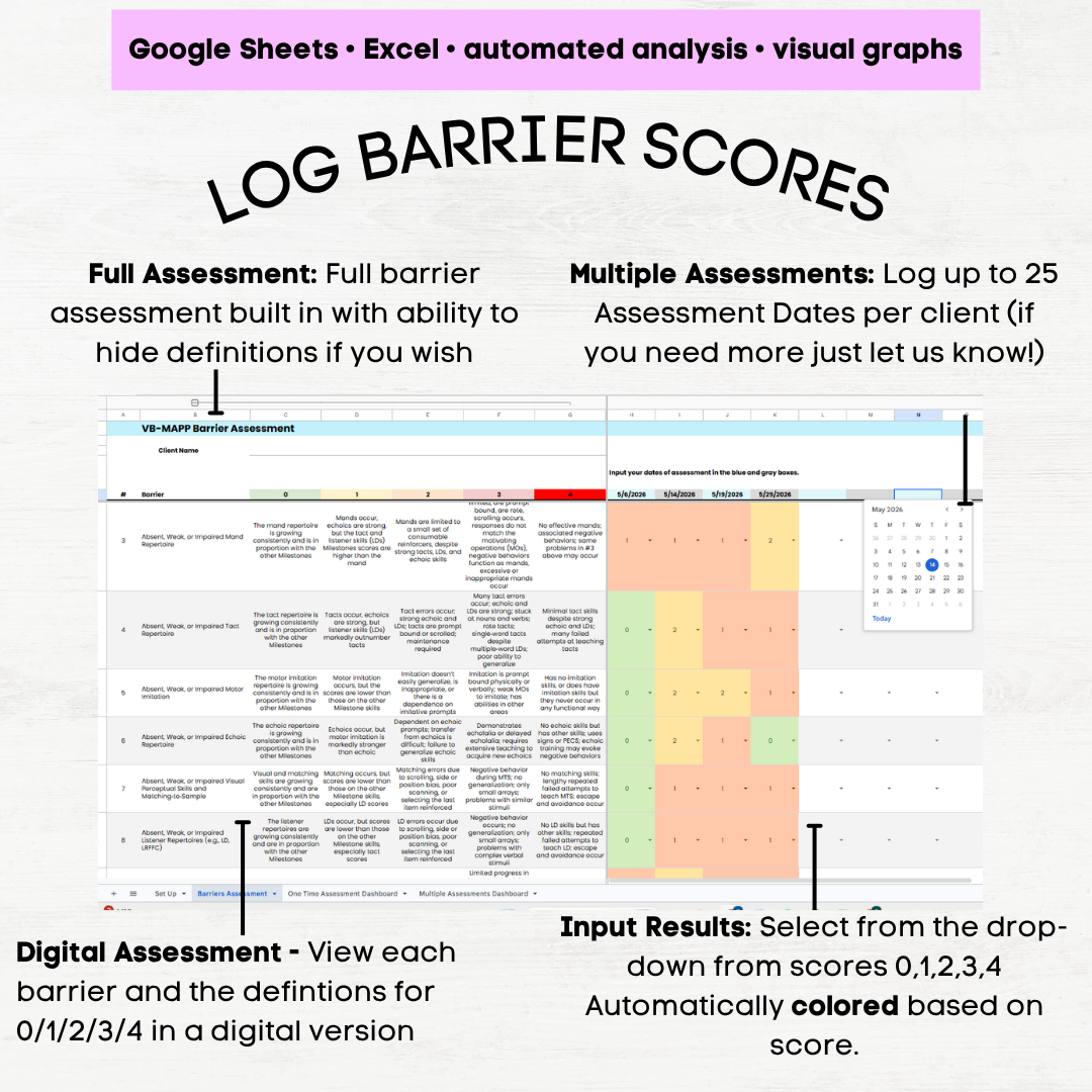 vb mapp barriers assessment scoring vb mapp barriers assessment excel vb mapp barriers assessment scoring form