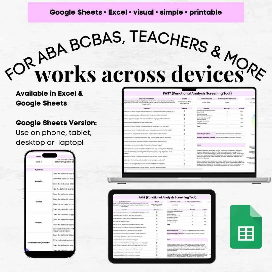 fast assessment aba fast behavior assessment fast aba fast assessment tool fast aba assessment aba fast fast form aba