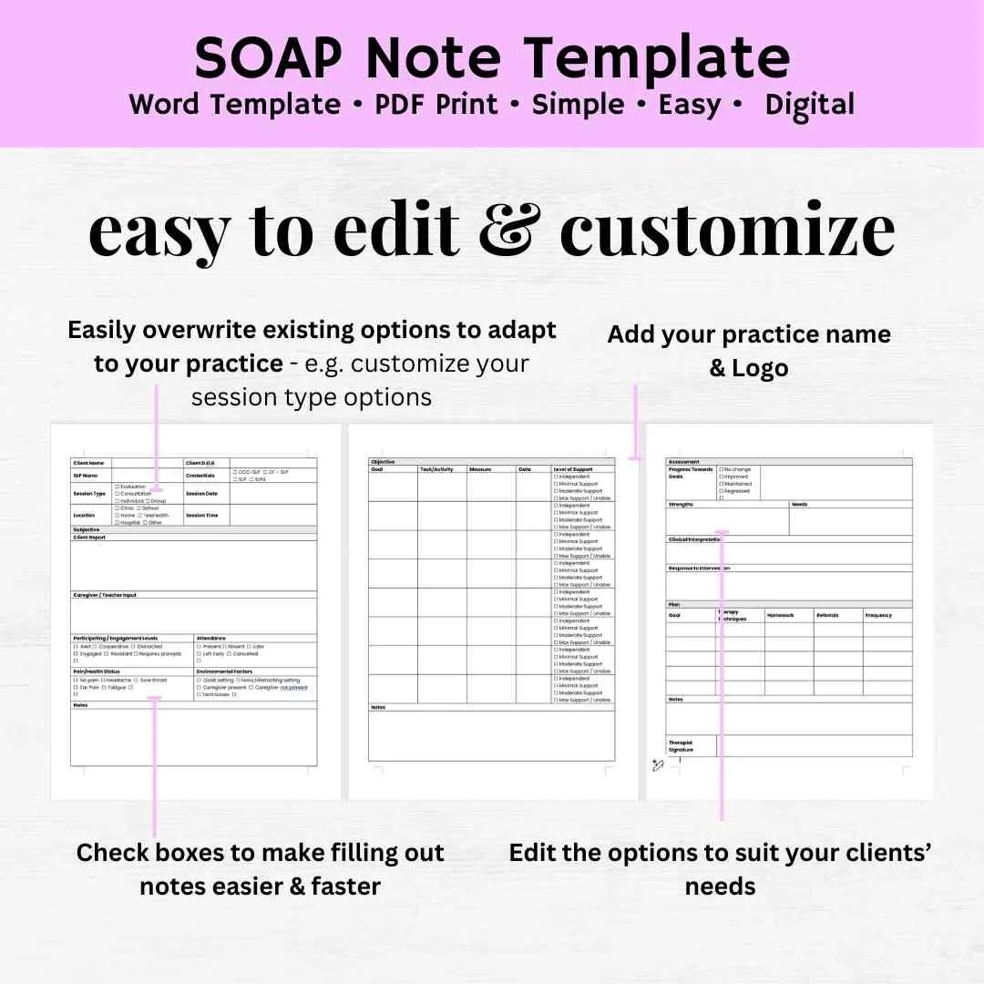 slp soap note template speech therapy soap note template slp soap note soap note slp template soap note speech therapy