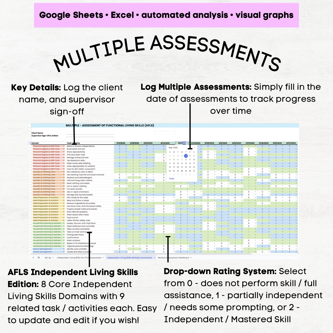 afls independent living skills assessment afls independent living skills grid independent living skills checklist
