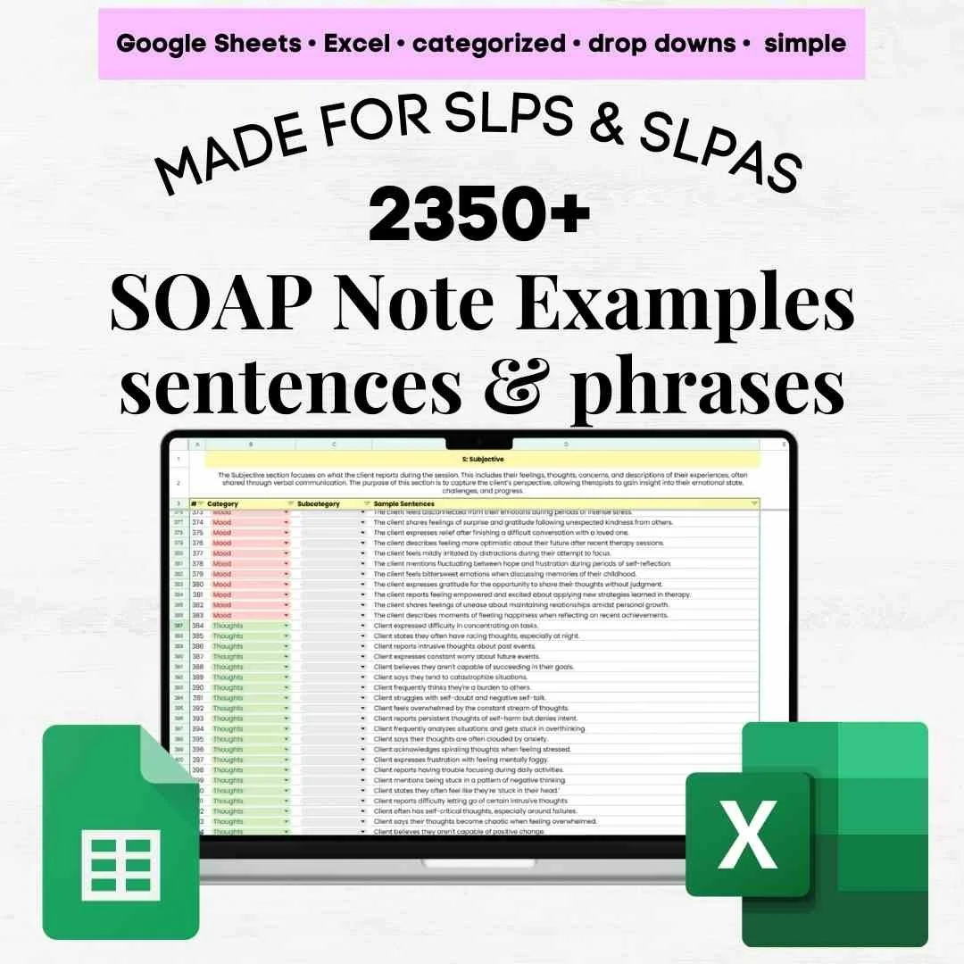 slp soap note examples speech soap note examples pediatric soap notes speech therapy speech therapy soap note example