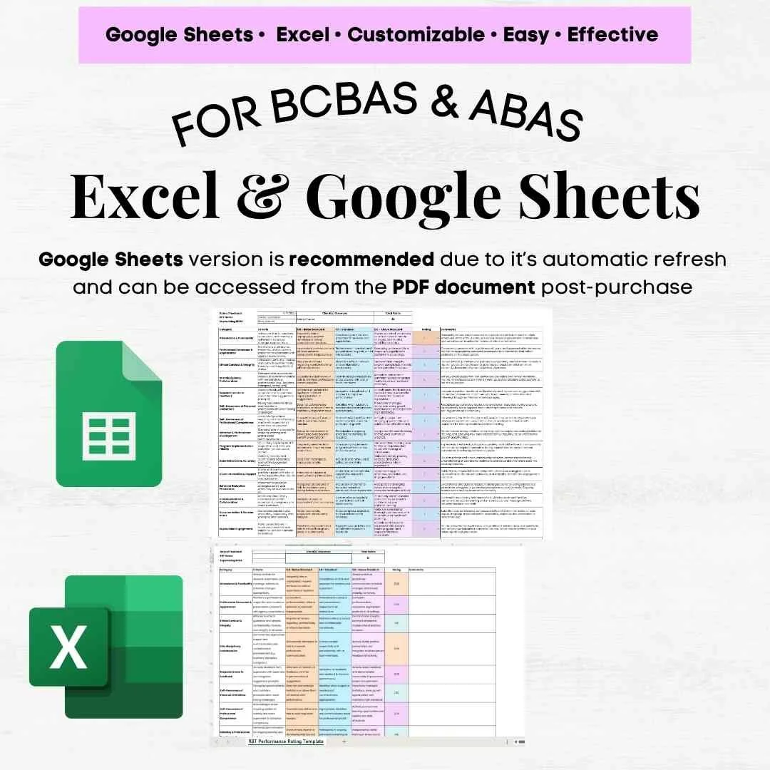 rbt performance evaluation template rbt performance checklist rbt assessor performance evaluation rbt feedback template