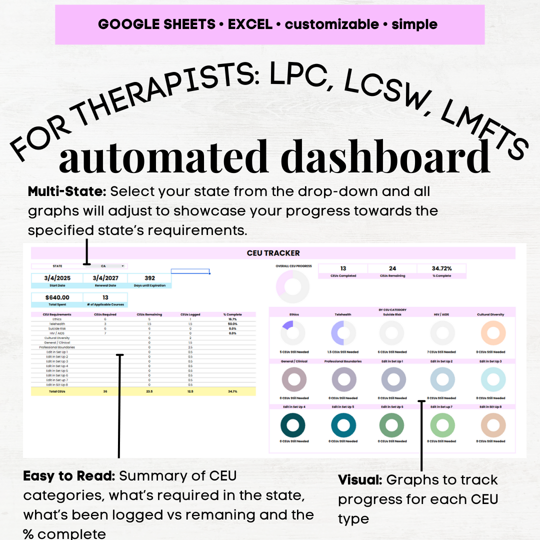 ceu tracker social work ceu tracker excel ceu tracker lmft ceu tracker lcsw ceu tracker lpc ceu tracking log ceu tracker