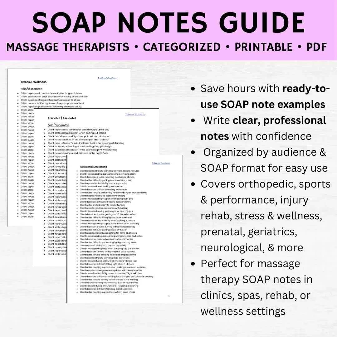 soap notes massage pdf sample soap notes for massage therapysample soap notes for massage therapist massage soap pdf