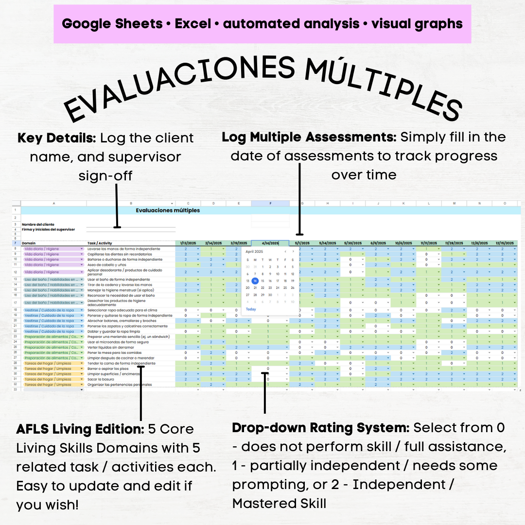 afls assessment espanol afls assessment spanish Evaluación de Habilidades