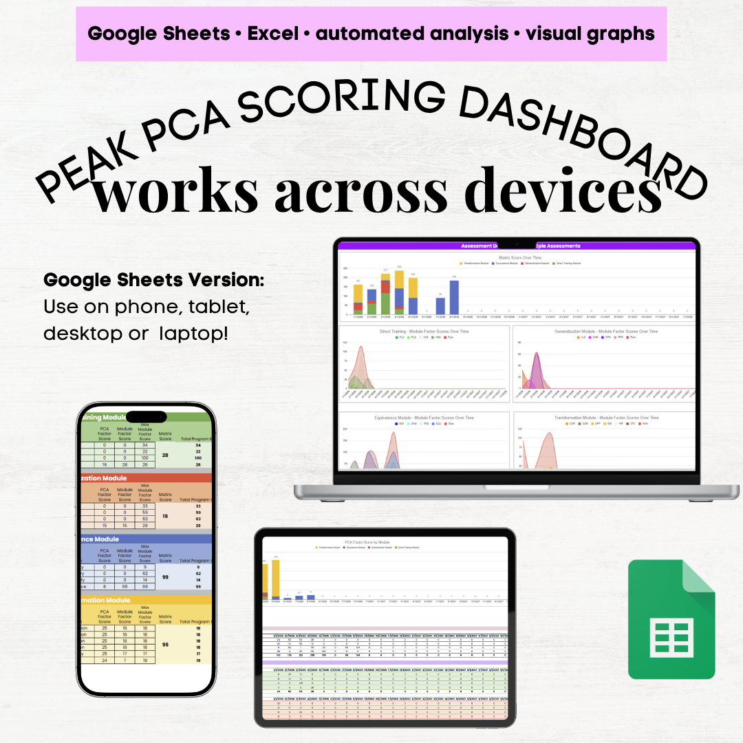 peak assessment bcba peak peak assessment scoring sheet peak assessment scoring peak scoring sheet google sheets